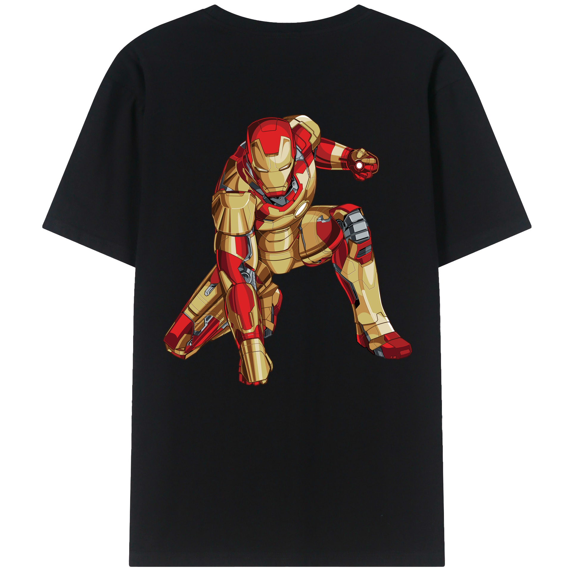 （画像用） アベンジャーズ The Avengers 綿100％半袖Tシャツ（背面プリント）