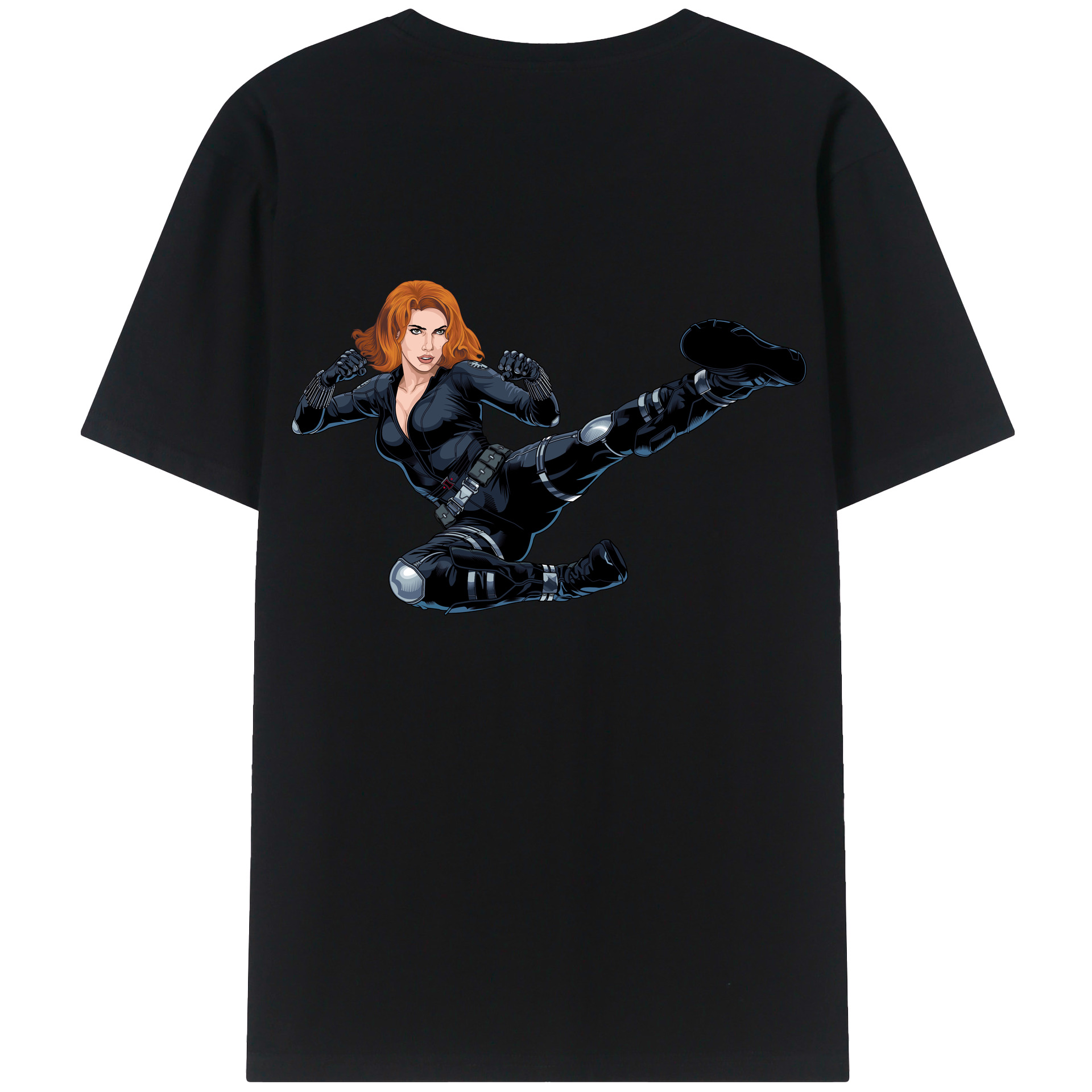 （画像用） アベンジャーズ The Avengers 綿100％半袖Tシャツ（背面プリント）