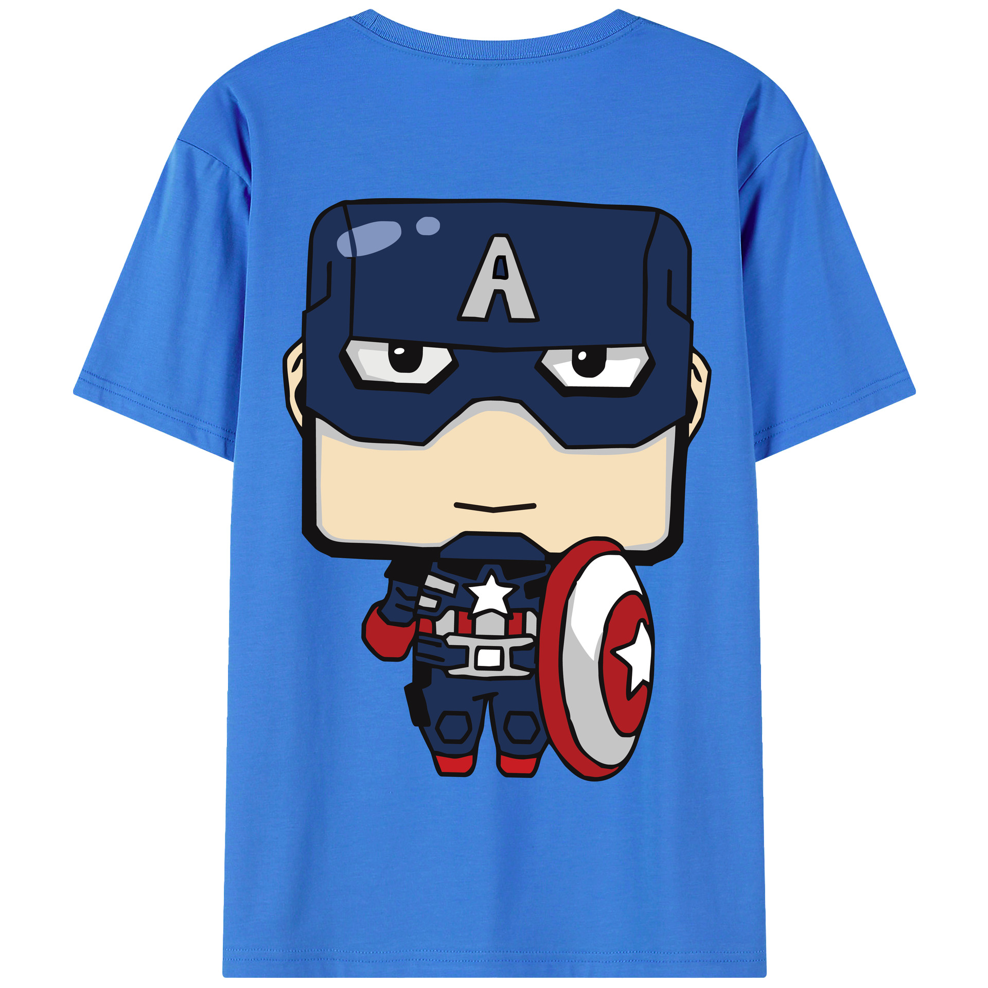 （画像用） アベンジャーズ The Avengers 綿100％半袖Tシャツ（背面プリント）