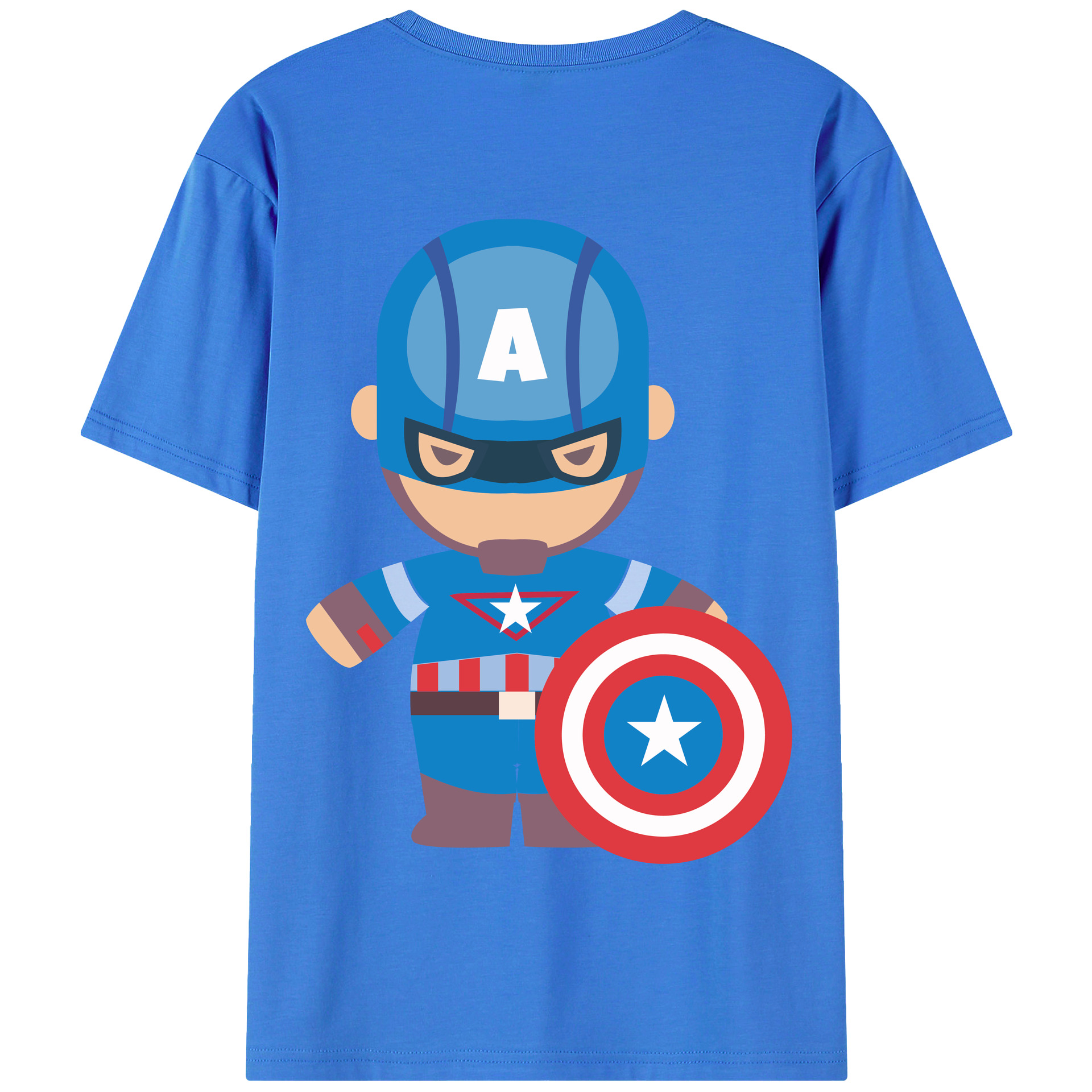 （画像用） アベンジャーズ The Avengers 綿100％半袖Tシャツ（背面プリント）