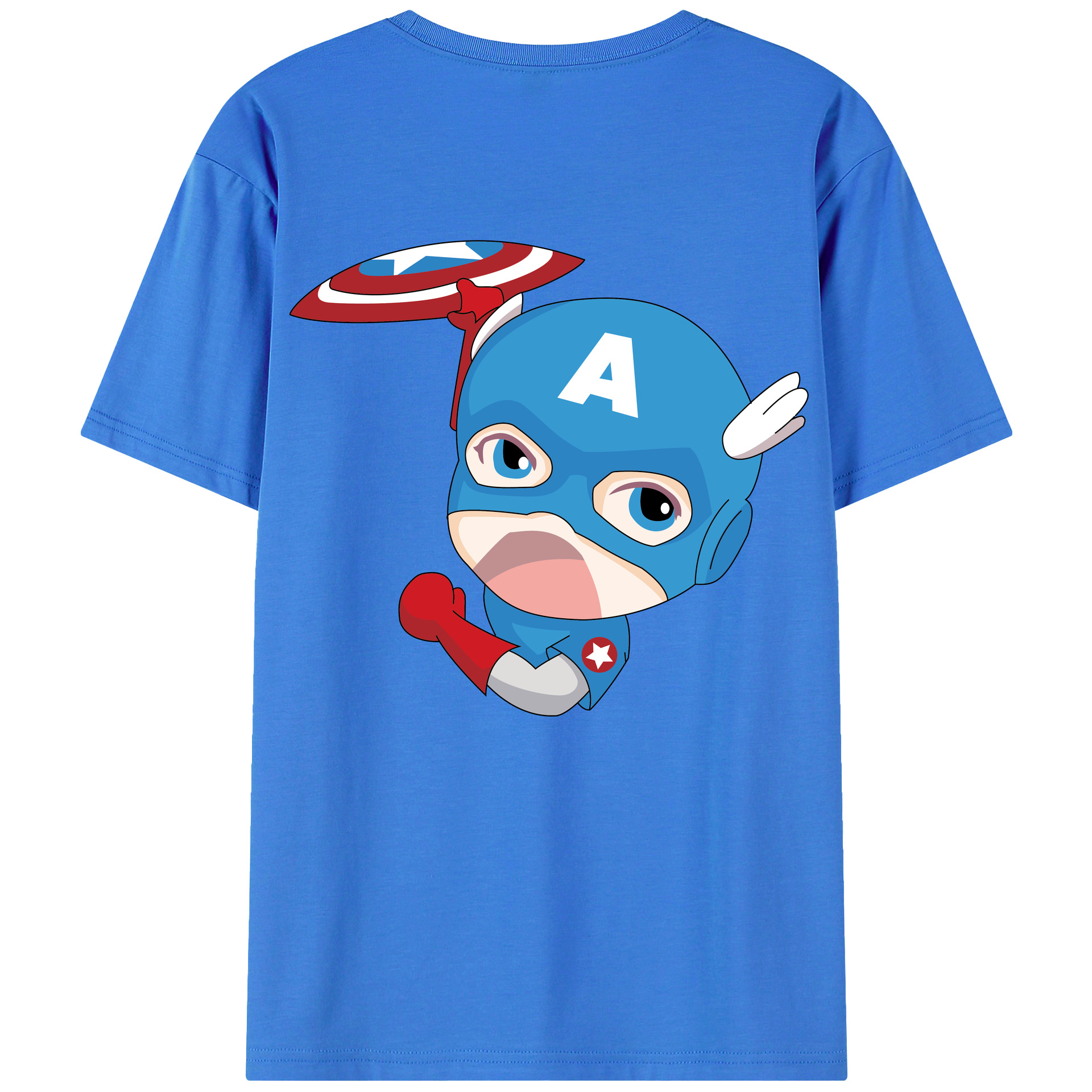 （画像用） アベンジャーズ The Avengers 綿100％半袖Tシャツ（背面プリント）