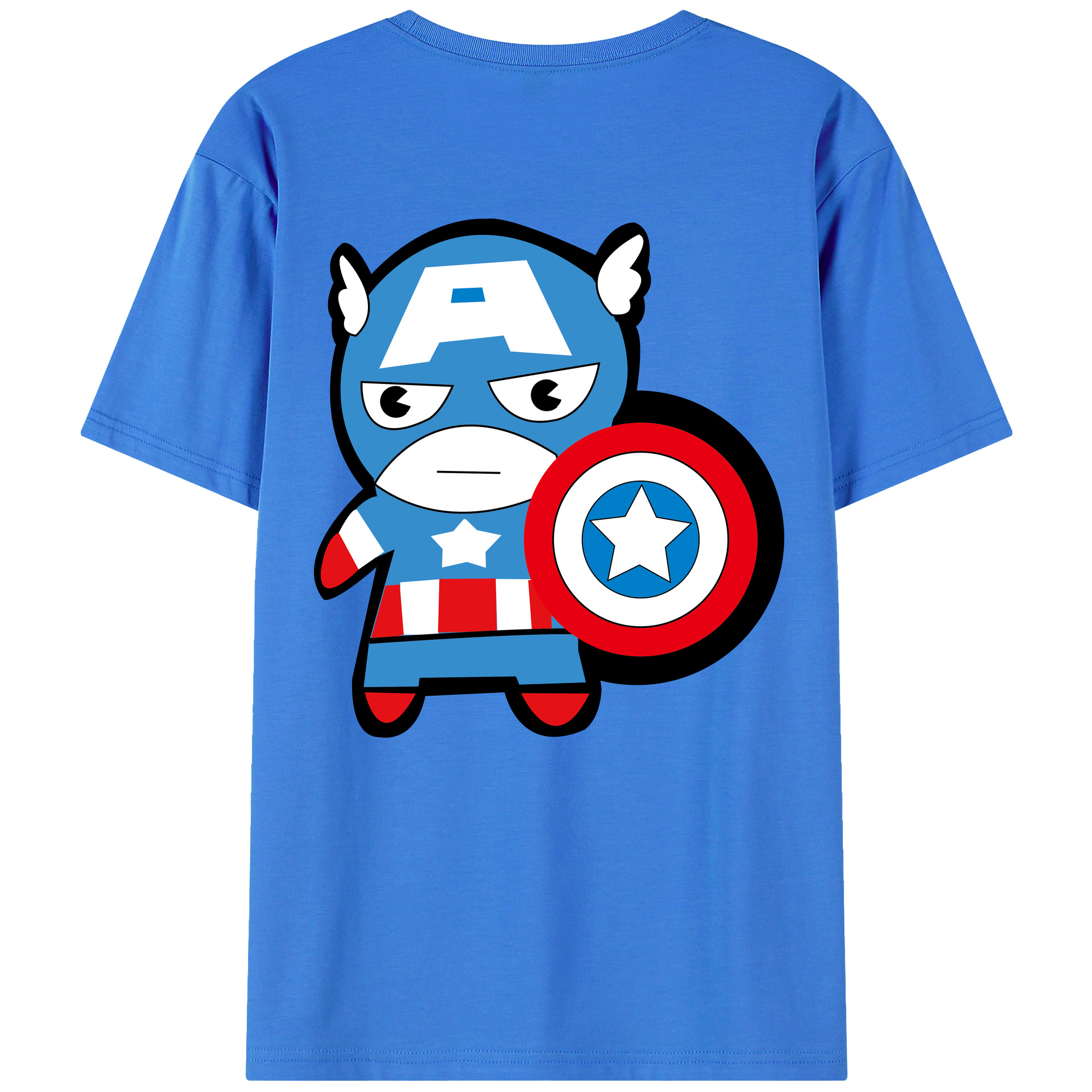 （画像用） アベンジャーズ The Avengers 綿100％半袖Tシャツ（背面プリント）