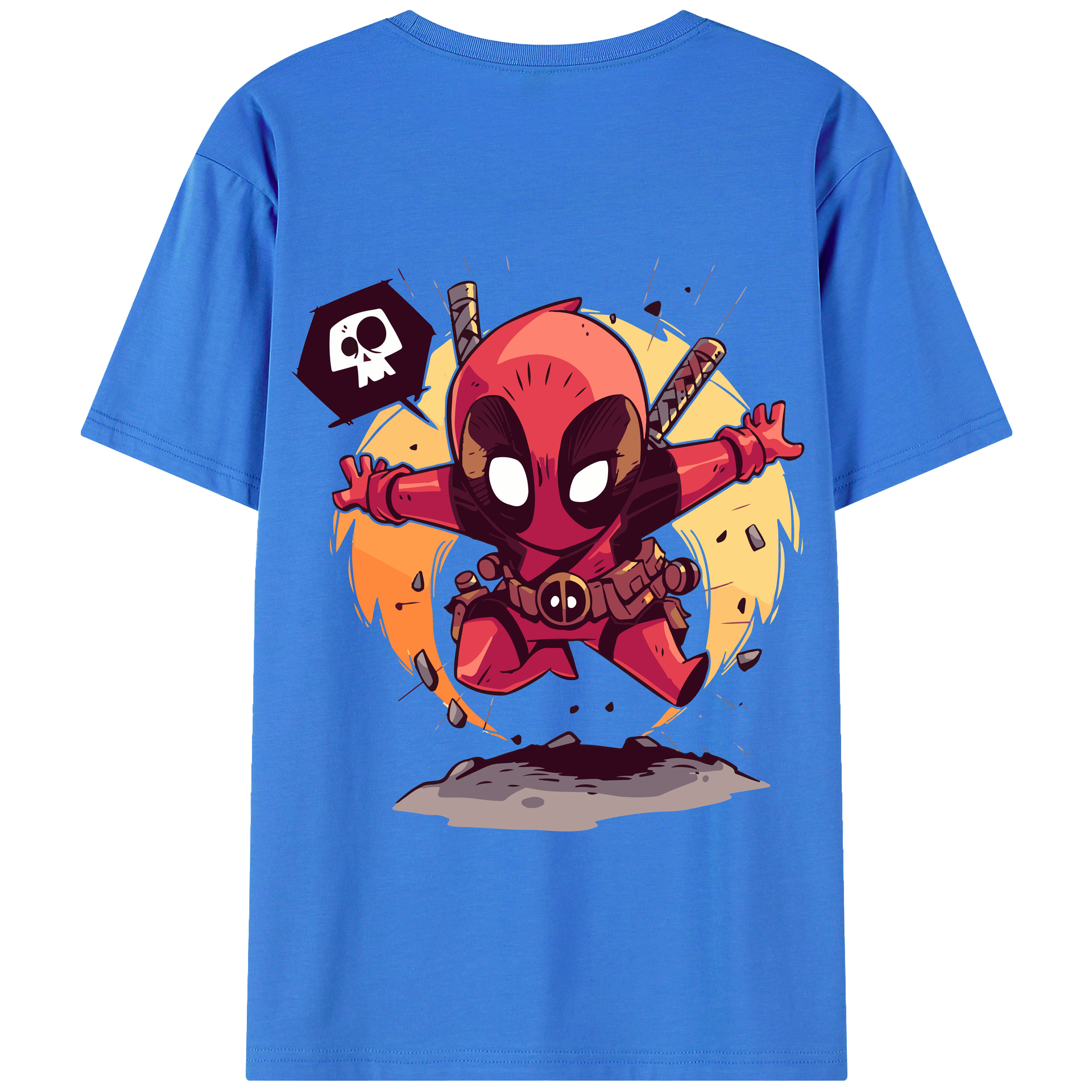 （画像用） アベンジャーズ The Avengers 綿100％半袖Tシャツ（背面プリント）