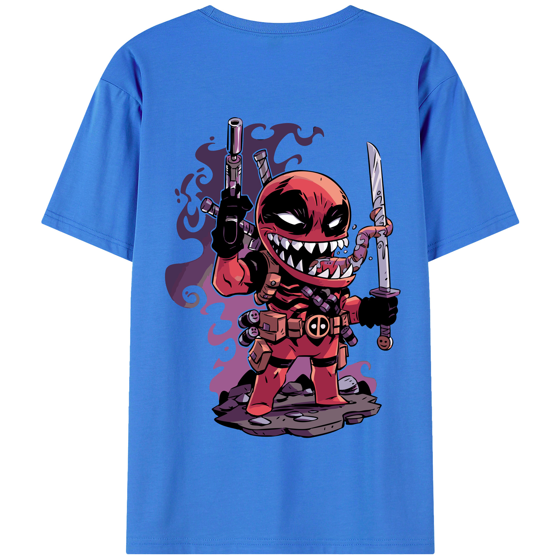 （画像用） アベンジャーズ The Avengers 綿100％半袖Tシャツ（背面プリント）