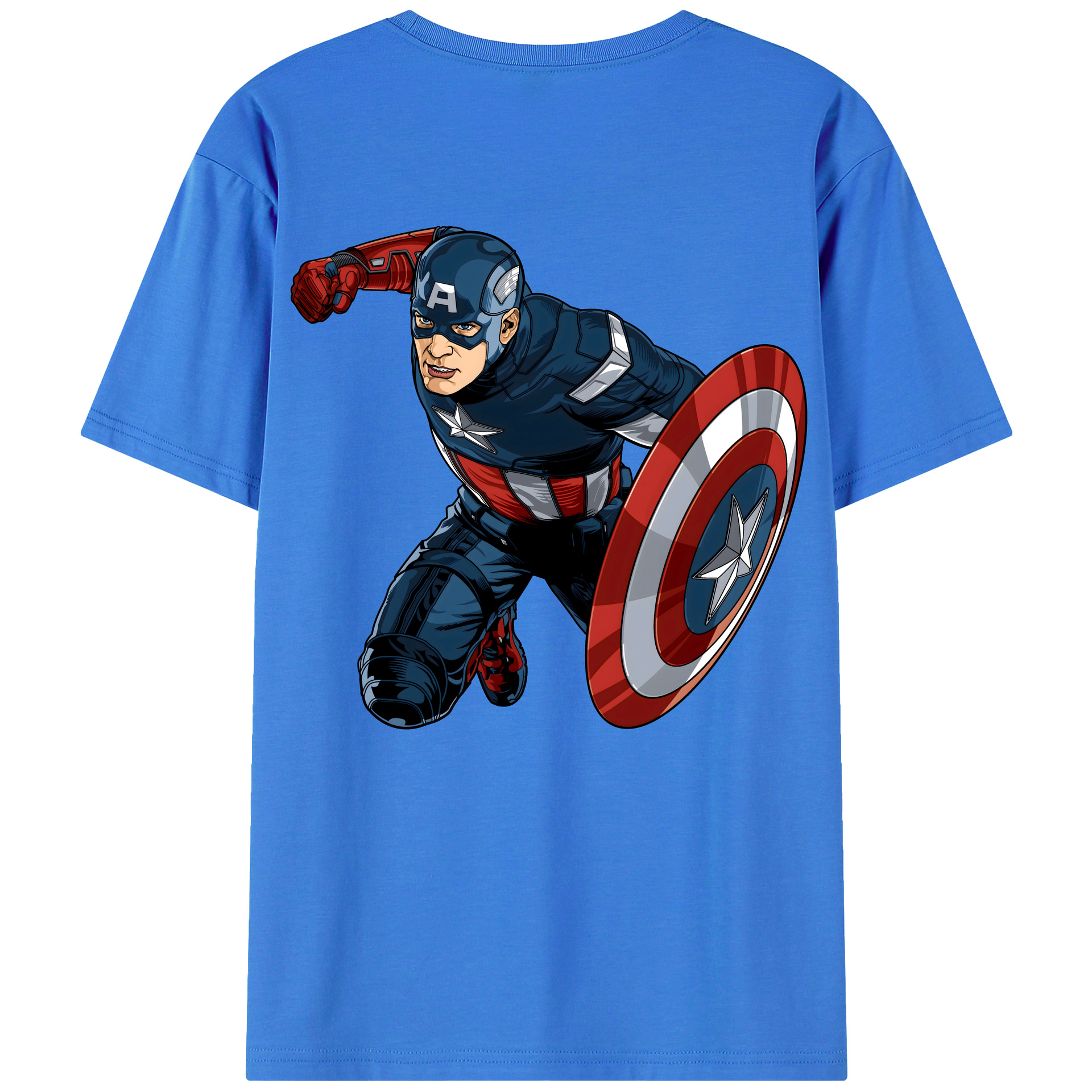 （画像用） アベンジャーズ The Avengers 綿100％半袖Tシャツ（背面プリント）