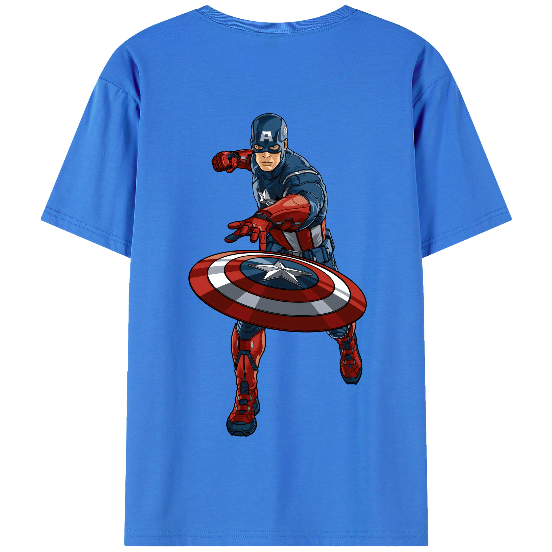 （画像用） アベンジャーズ The Avengers 綿100％半袖Tシャツ（背面プリント）