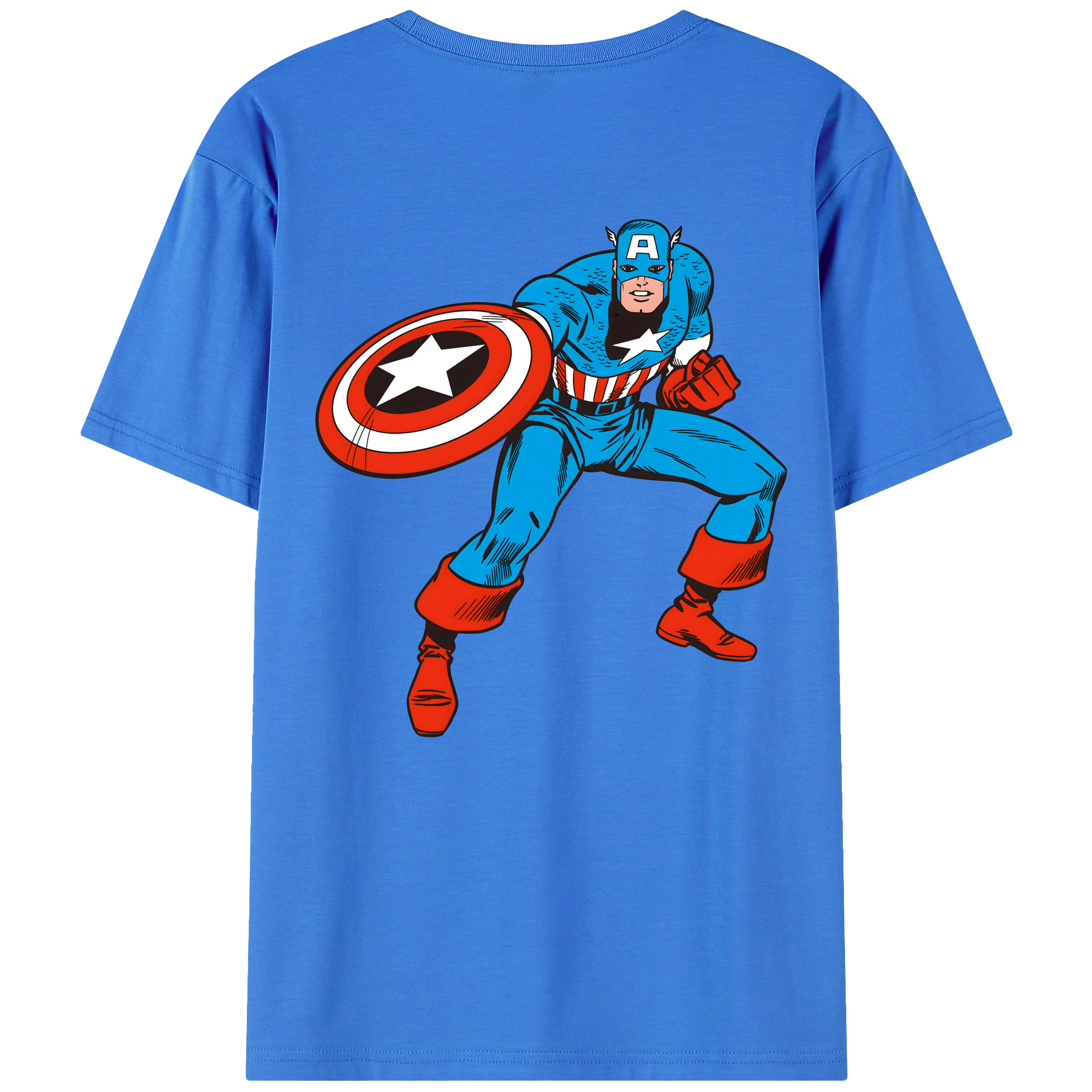 （画像用） アベンジャーズ The Avengers 綿100％半袖Tシャツ（背面プリント）