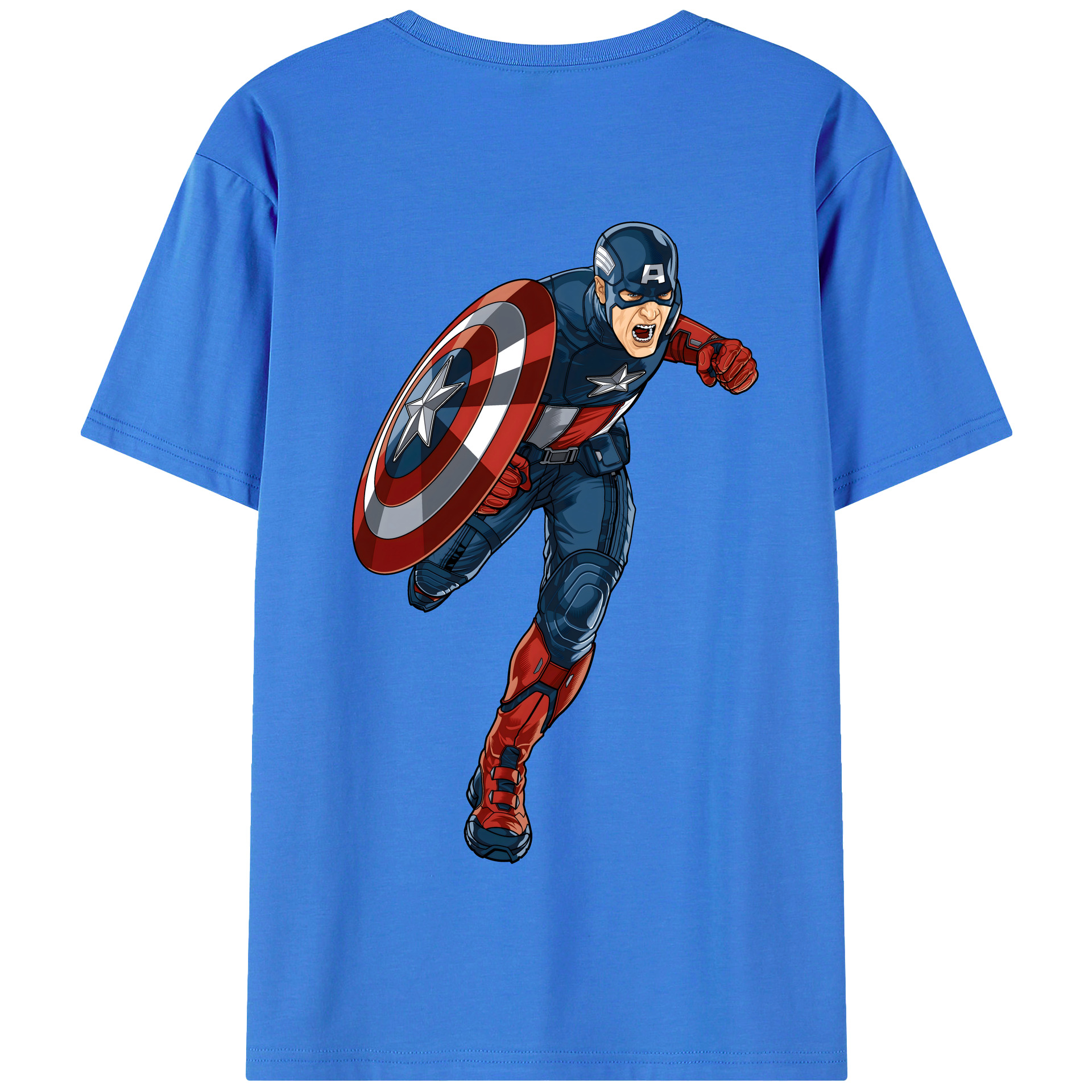 （画像用） アベンジャーズ The Avengers 綿100％半袖Tシャツ（背面プリント）