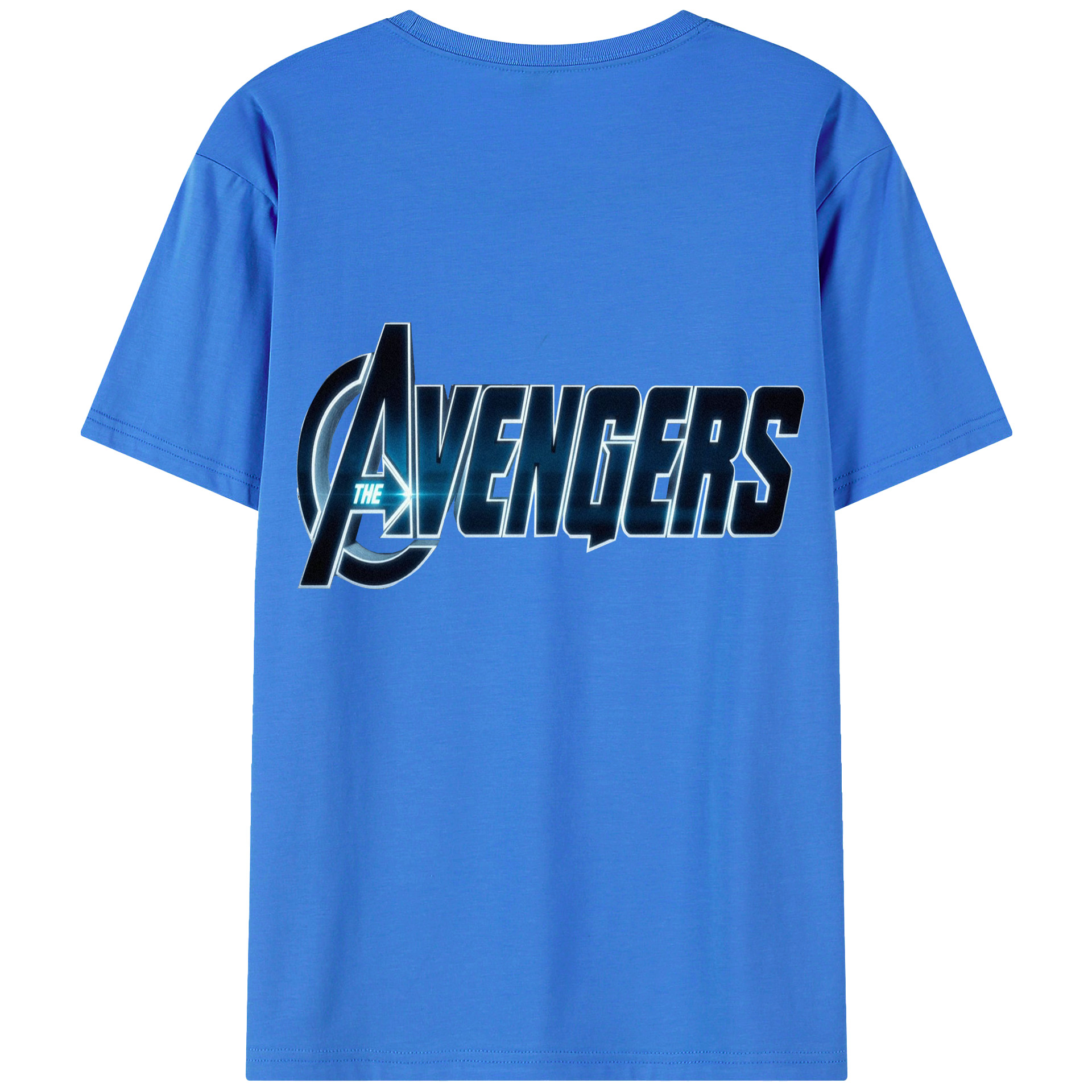 （画像用） アベンジャーズ The Avengers 綿100％半袖Tシャツ（背面プリント）