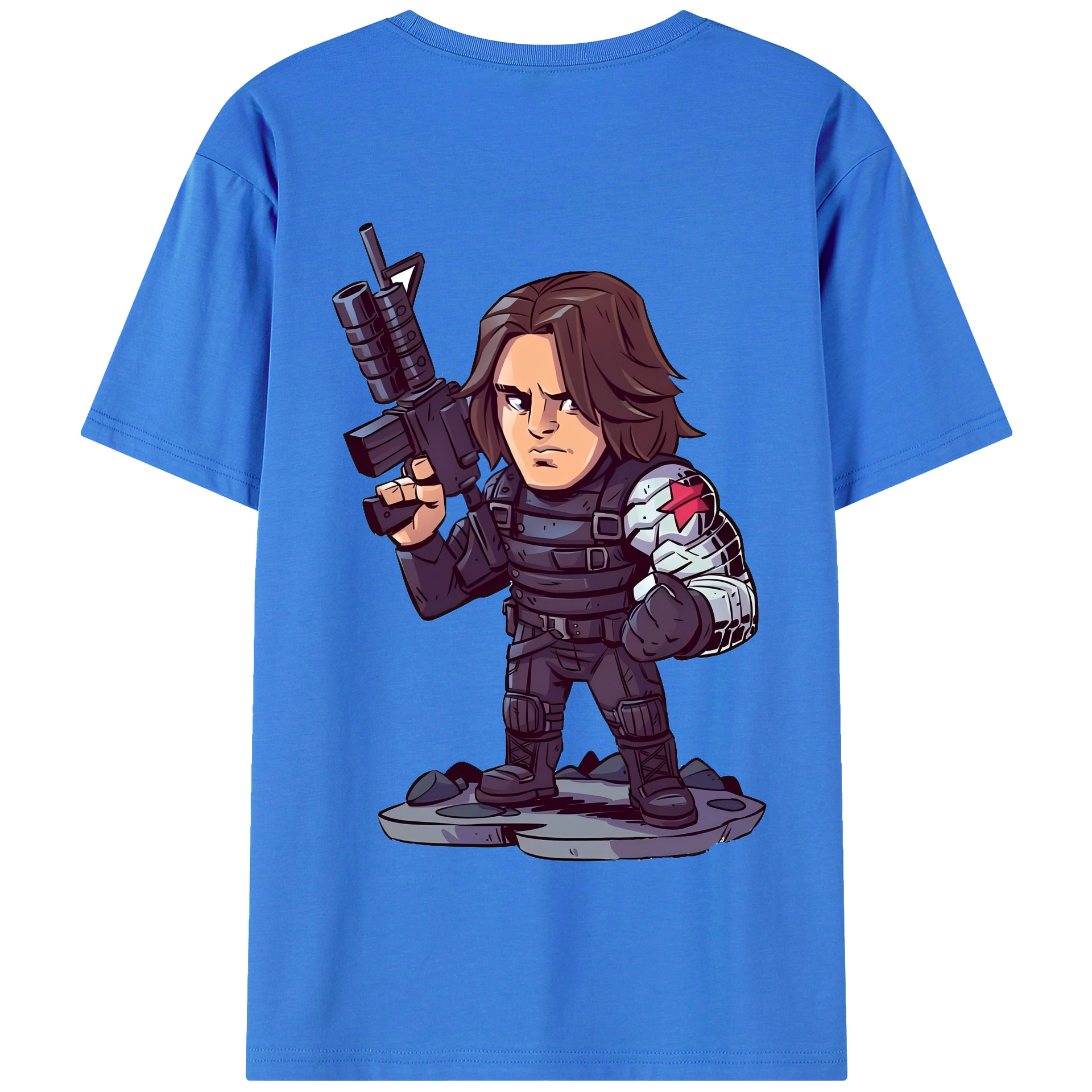 （画像用） アベンジャーズ The Avengers 綿100％半袖Tシャツ（背面プリント）