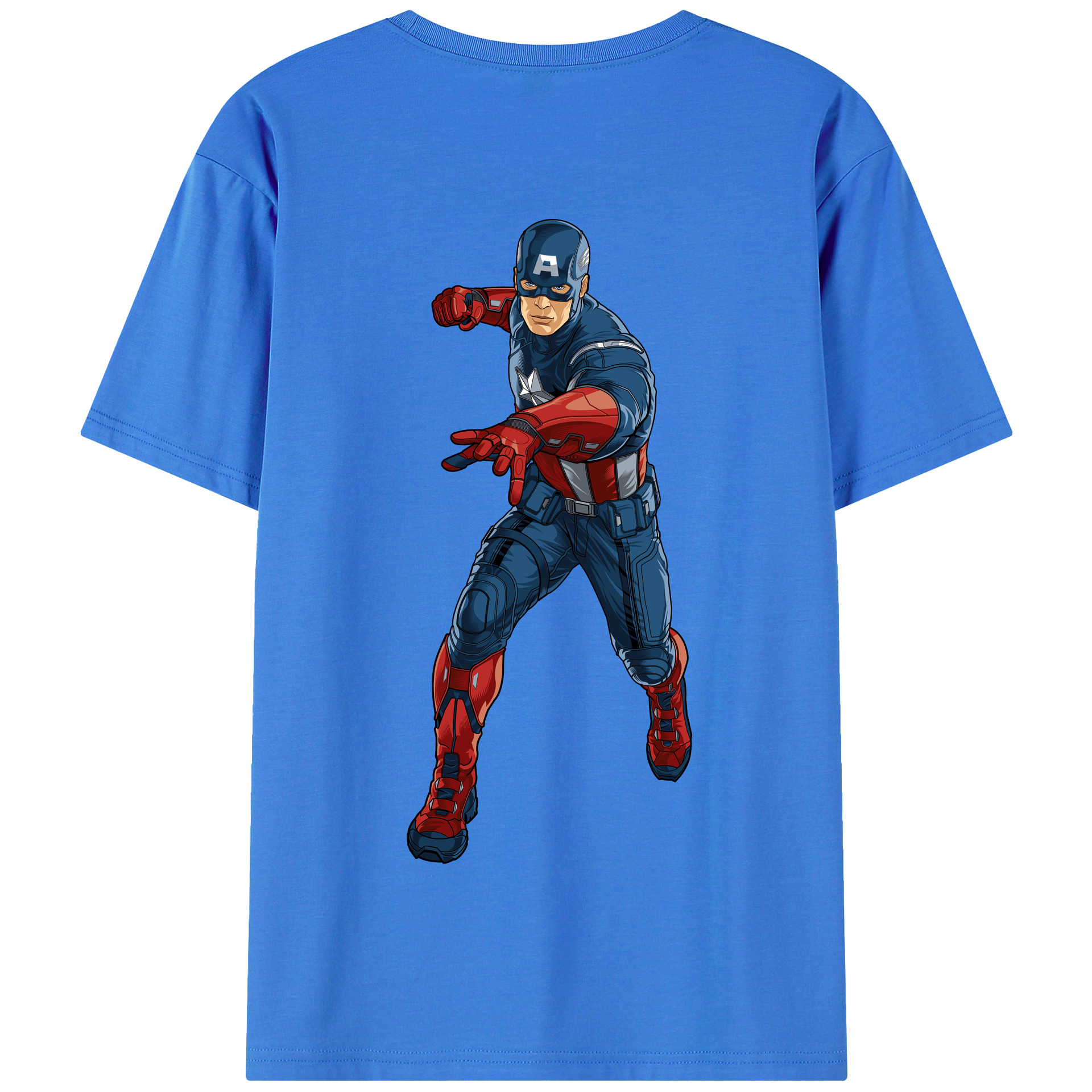 （画像用） アベンジャーズ The Avengers 綿100％半袖Tシャツ（背面プリント）