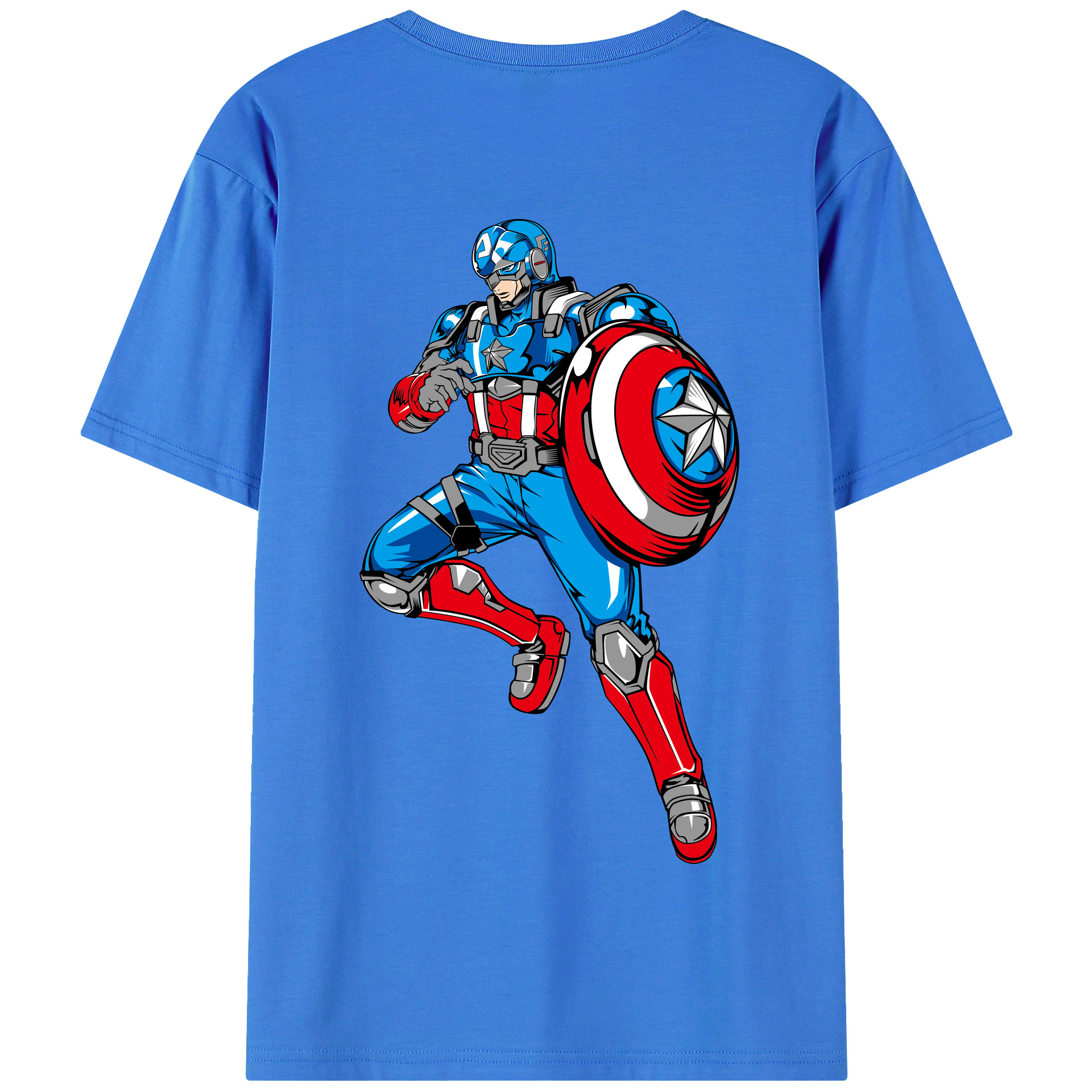 （画像用） アベンジャーズ The Avengers 綿100％半袖Tシャツ（背面プリント）