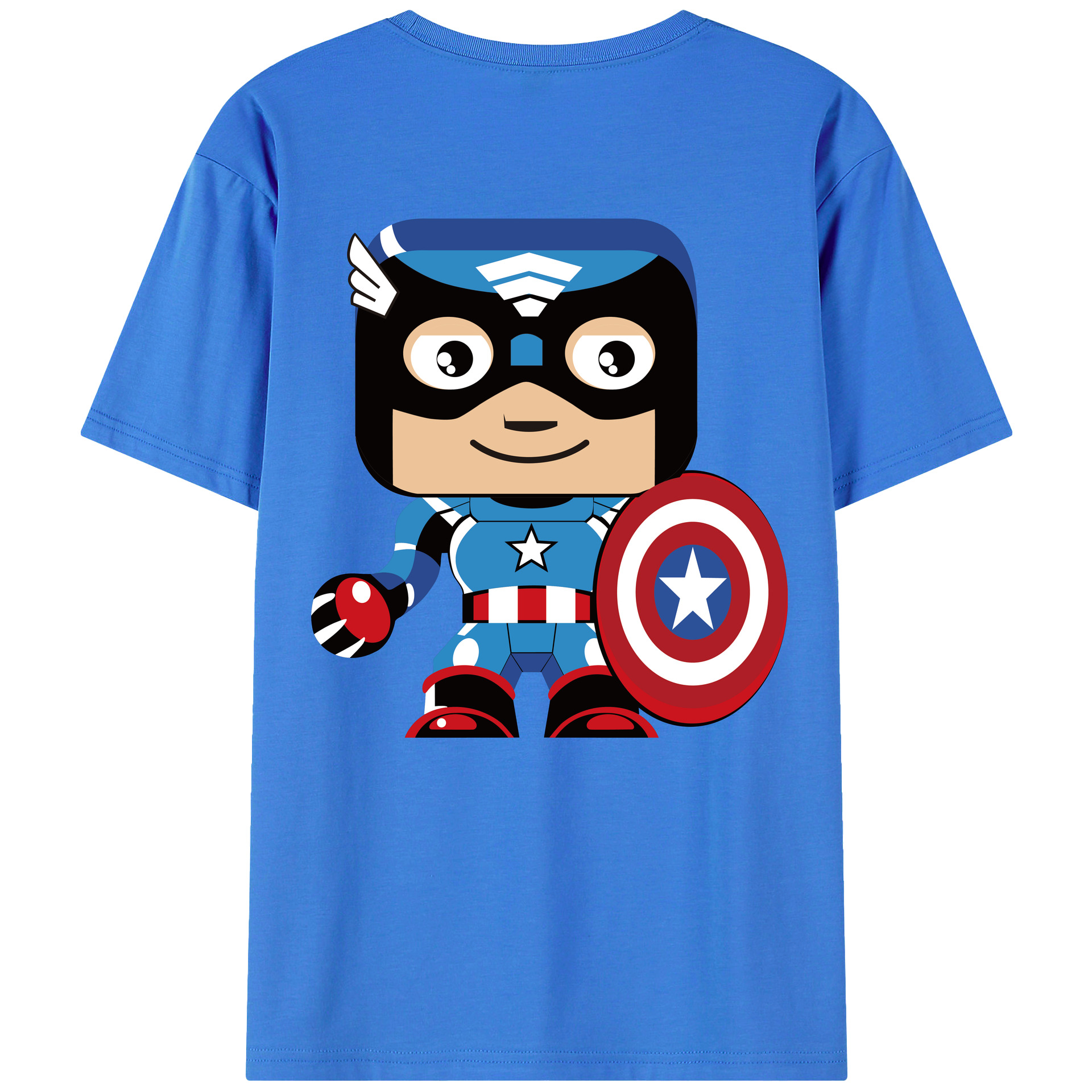 （画像用） アベンジャーズ The Avengers 綿100％半袖Tシャツ（背面プリント）