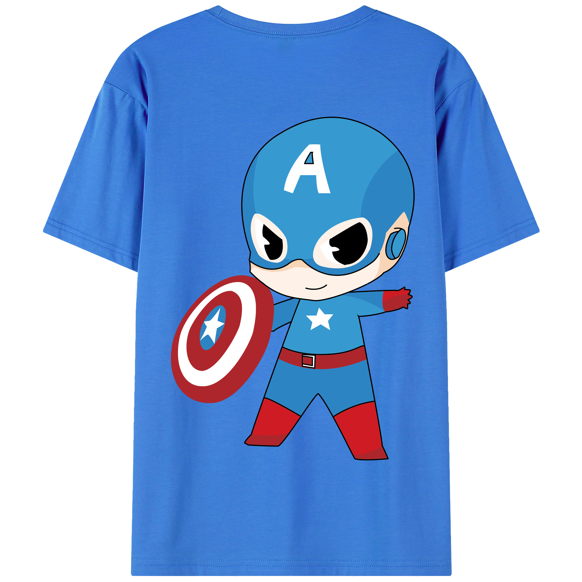 （画像用） アベンジャーズ The Avengers 綿100％半袖Tシャツ（背面プリント）