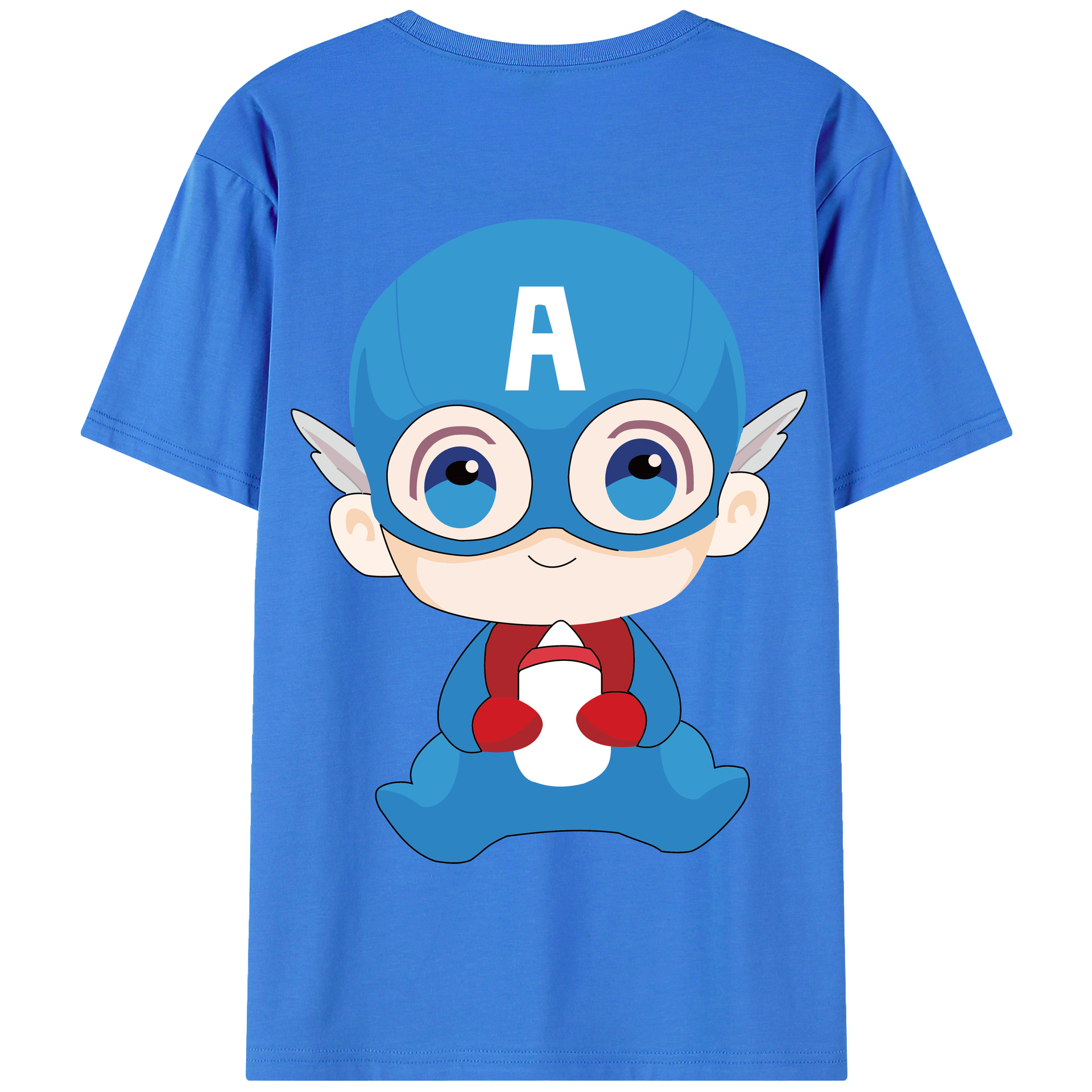 （画像用） アベンジャーズ The Avengers 綿100％半袖Tシャツ（背面プリント）