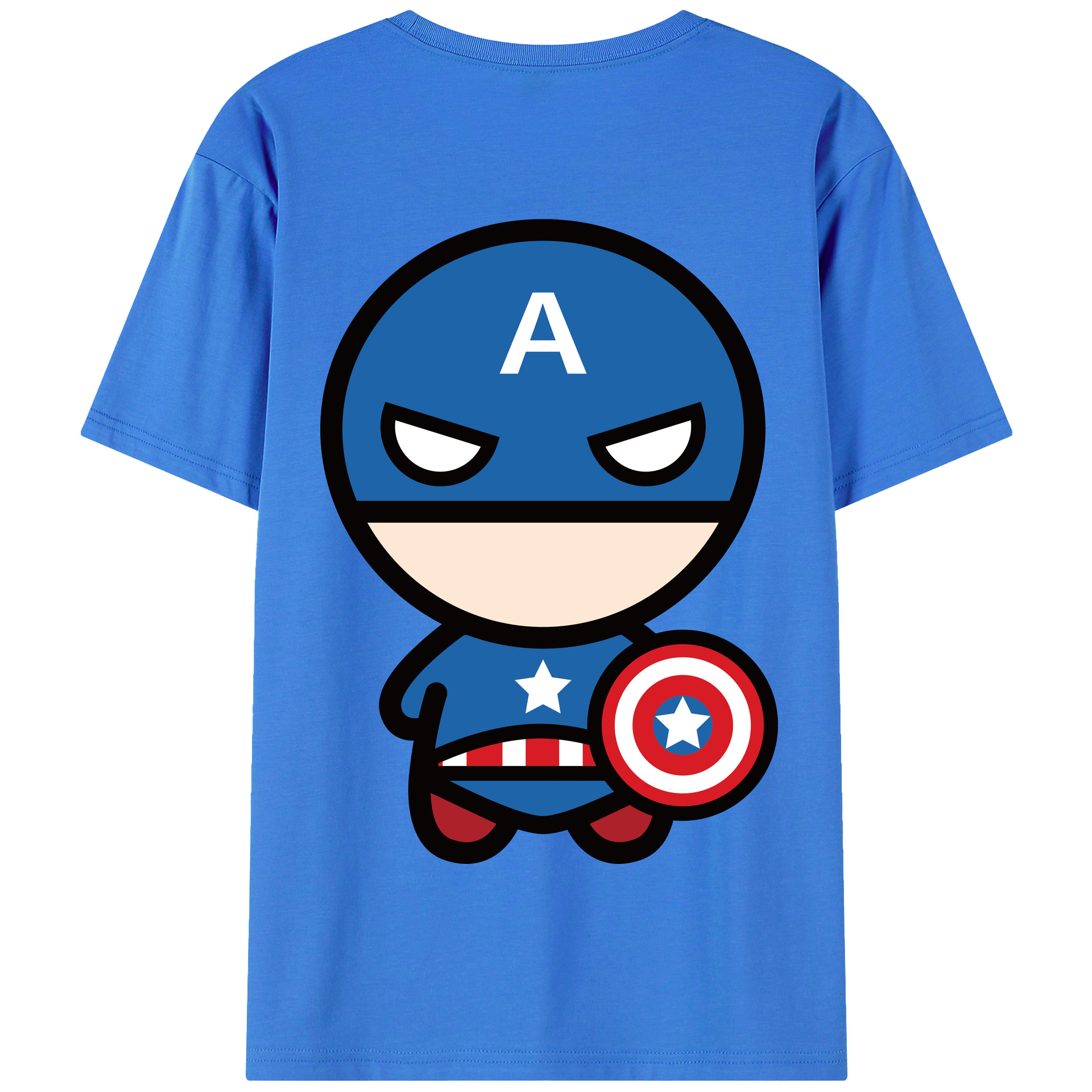 （画像用） アベンジャーズ The Avengers 綿100％半袖Tシャツ（背面プリント）
