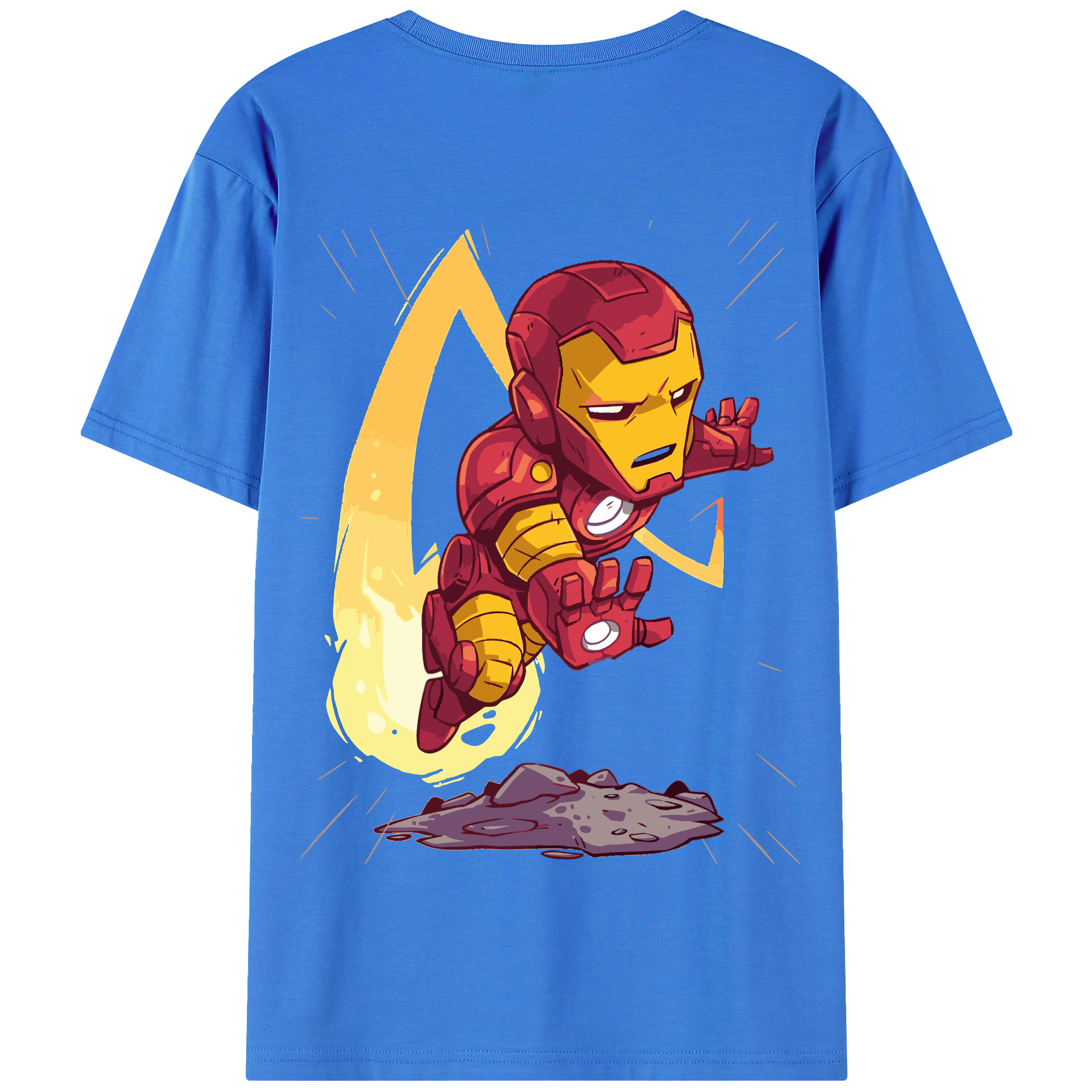 （画像用） アベンジャーズ The Avengers 綿100％半袖Tシャツ（背面プリント）