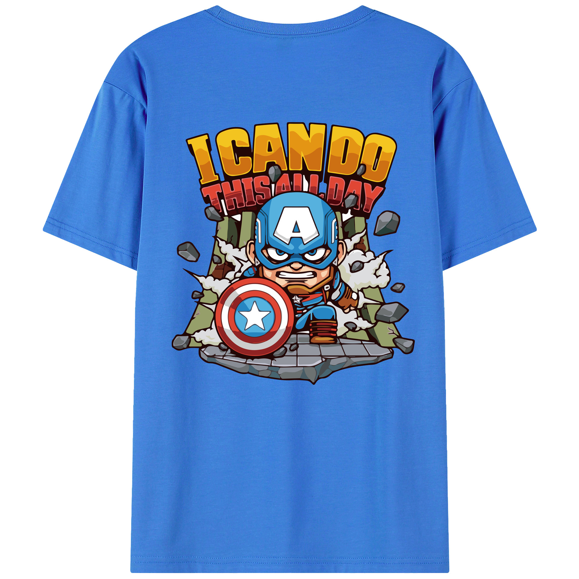 （画像用） アベンジャーズ The Avengers 綿100％半袖Tシャツ（背面プリント）