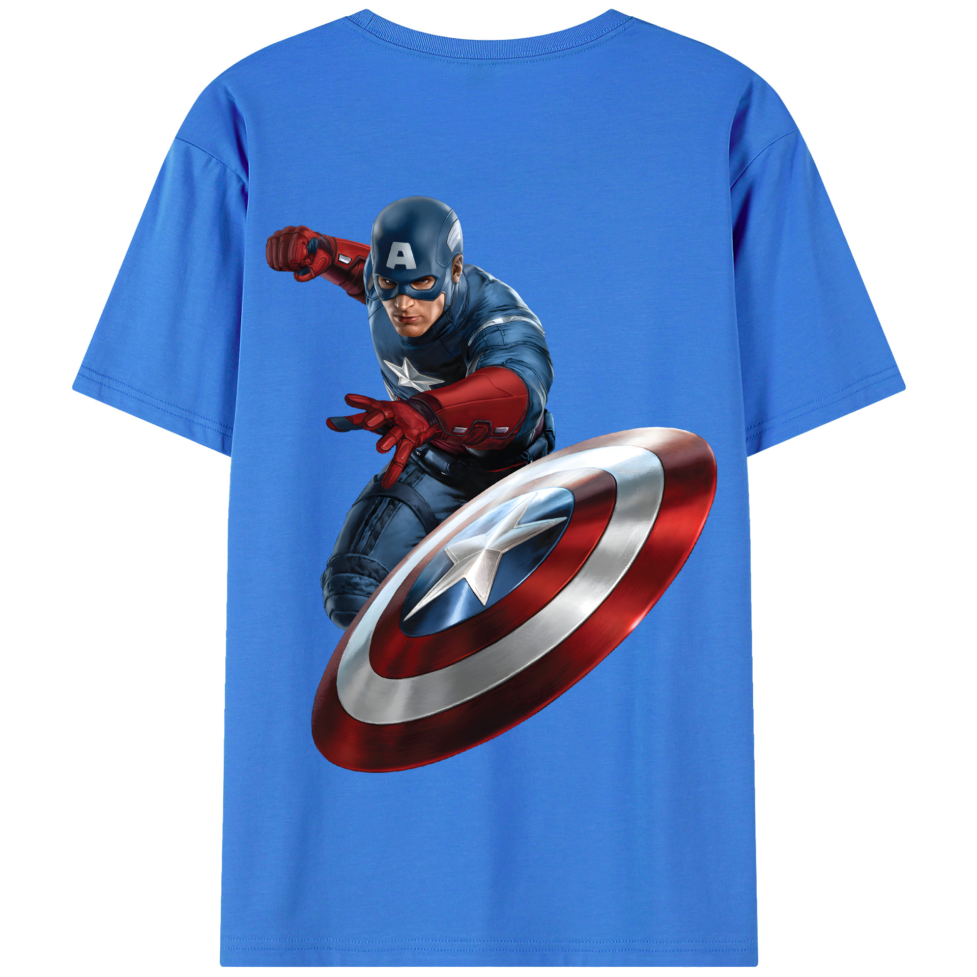 （画像用） アベンジャーズ The Avengers 綿100％半袖Tシャツ（背面プリント）