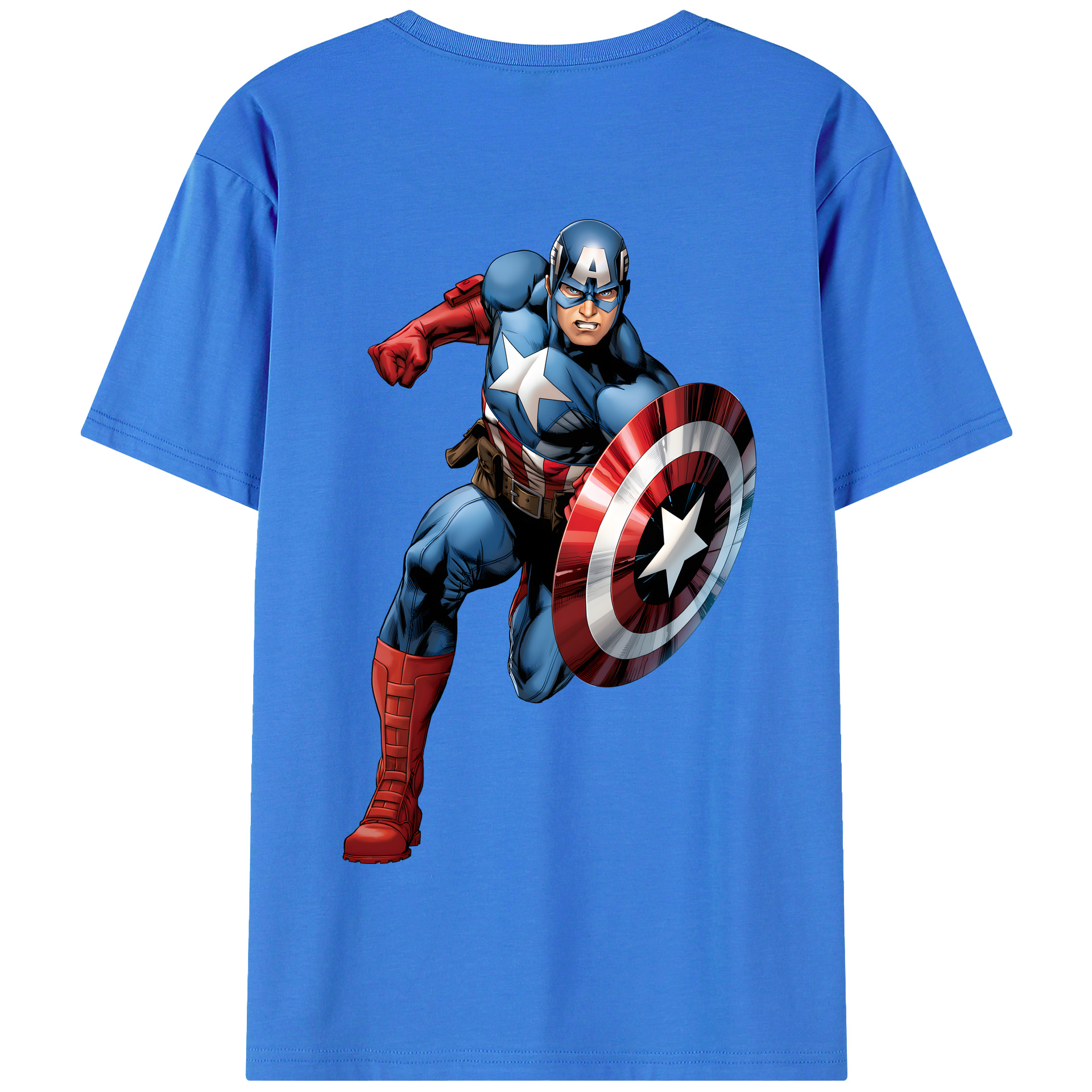 （画像用） アベンジャーズ The Avengers 綿100％半袖Tシャツ（背面プリント）