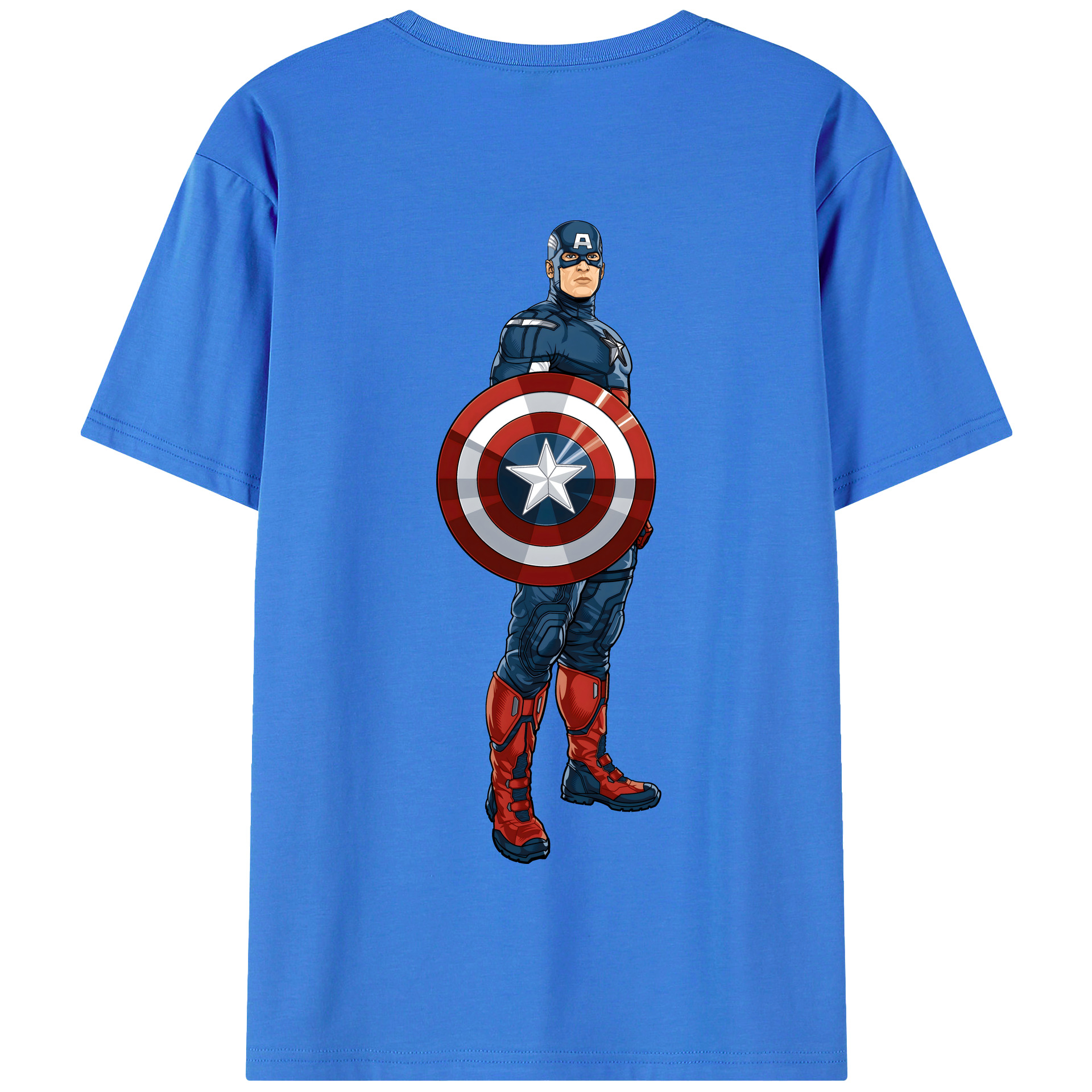 （画像用） アベンジャーズ The Avengers 綿100％半袖Tシャツ（背面プリント）
