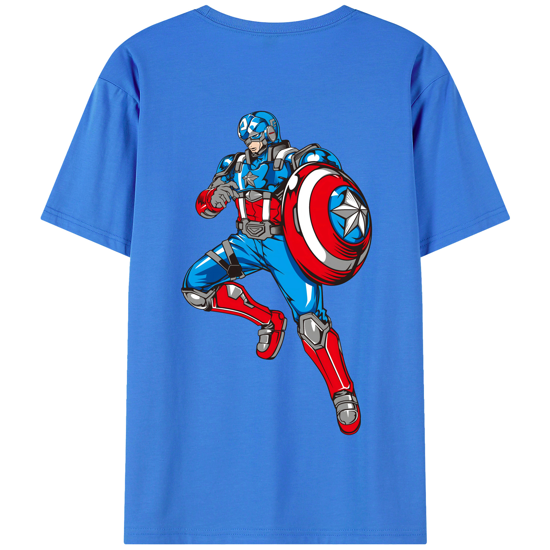 （画像用） アベンジャーズ The Avengers 綿100％半袖Tシャツ（背面プリント）