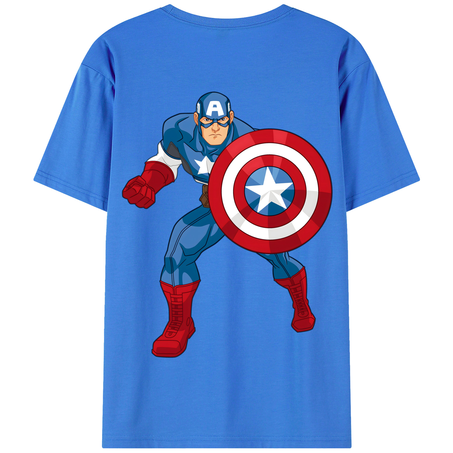（画像用） アベンジャーズ The Avengers 綿100％半袖Tシャツ（背面プリント）