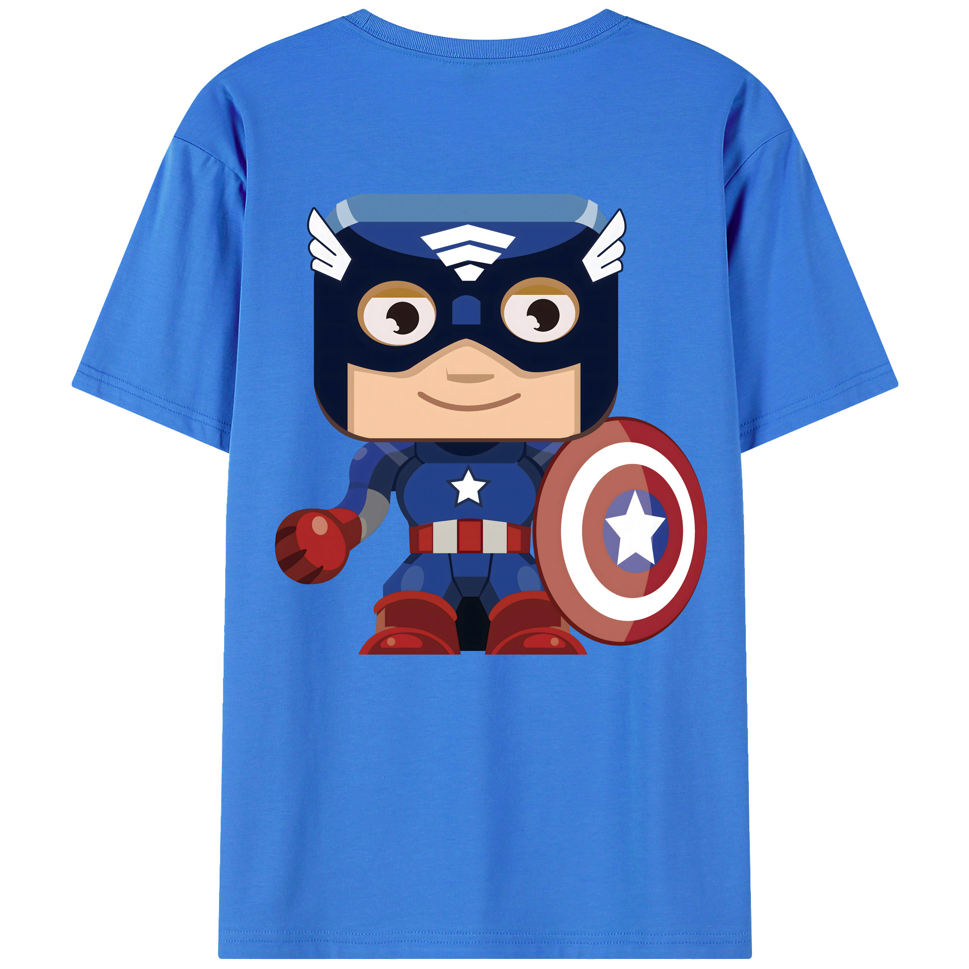 （画像用） アベンジャーズ The Avengers 綿100％半袖Tシャツ（背面プリント）