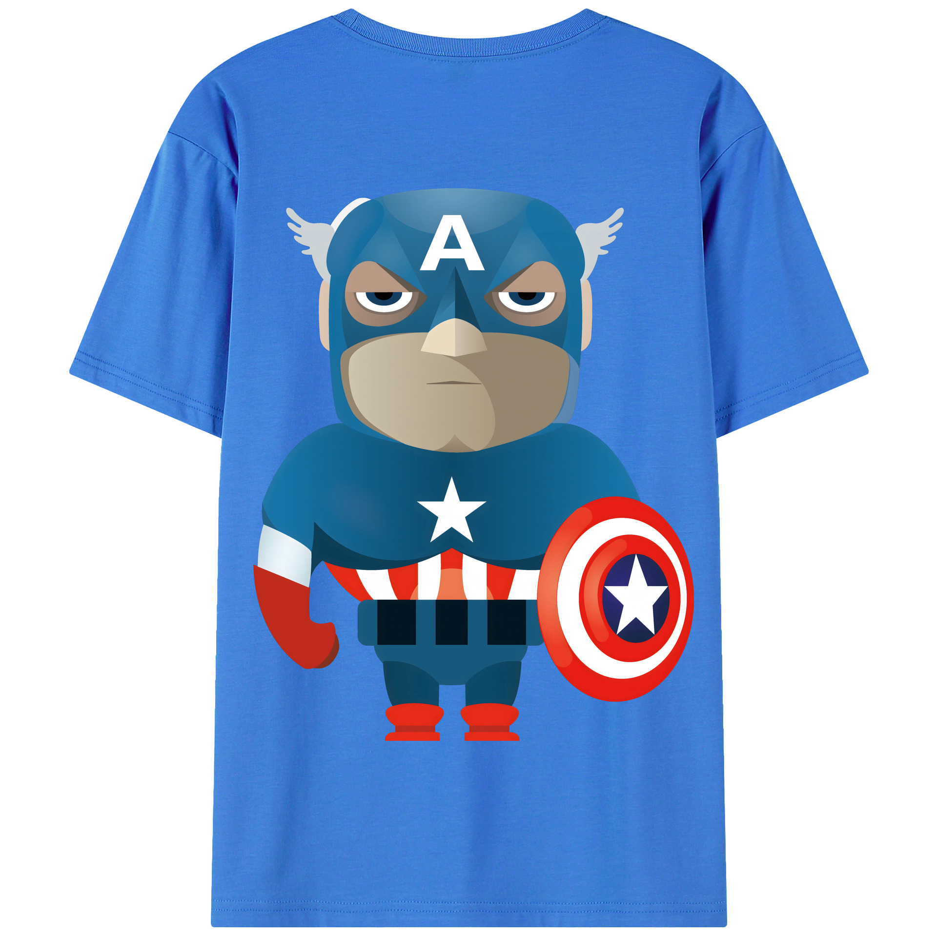 （画像用） アベンジャーズ The Avengers 綿100％半袖Tシャツ（背面プリント）