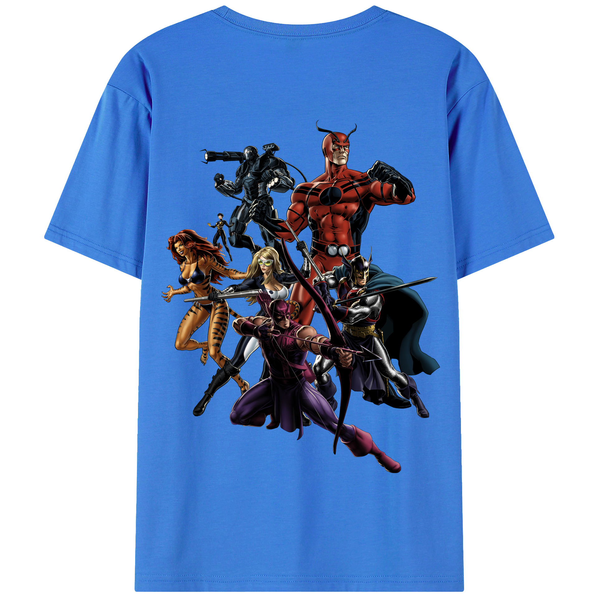 （画像用） アベンジャーズ The Avengers 綿100％半袖Tシャツ（背面プリント）