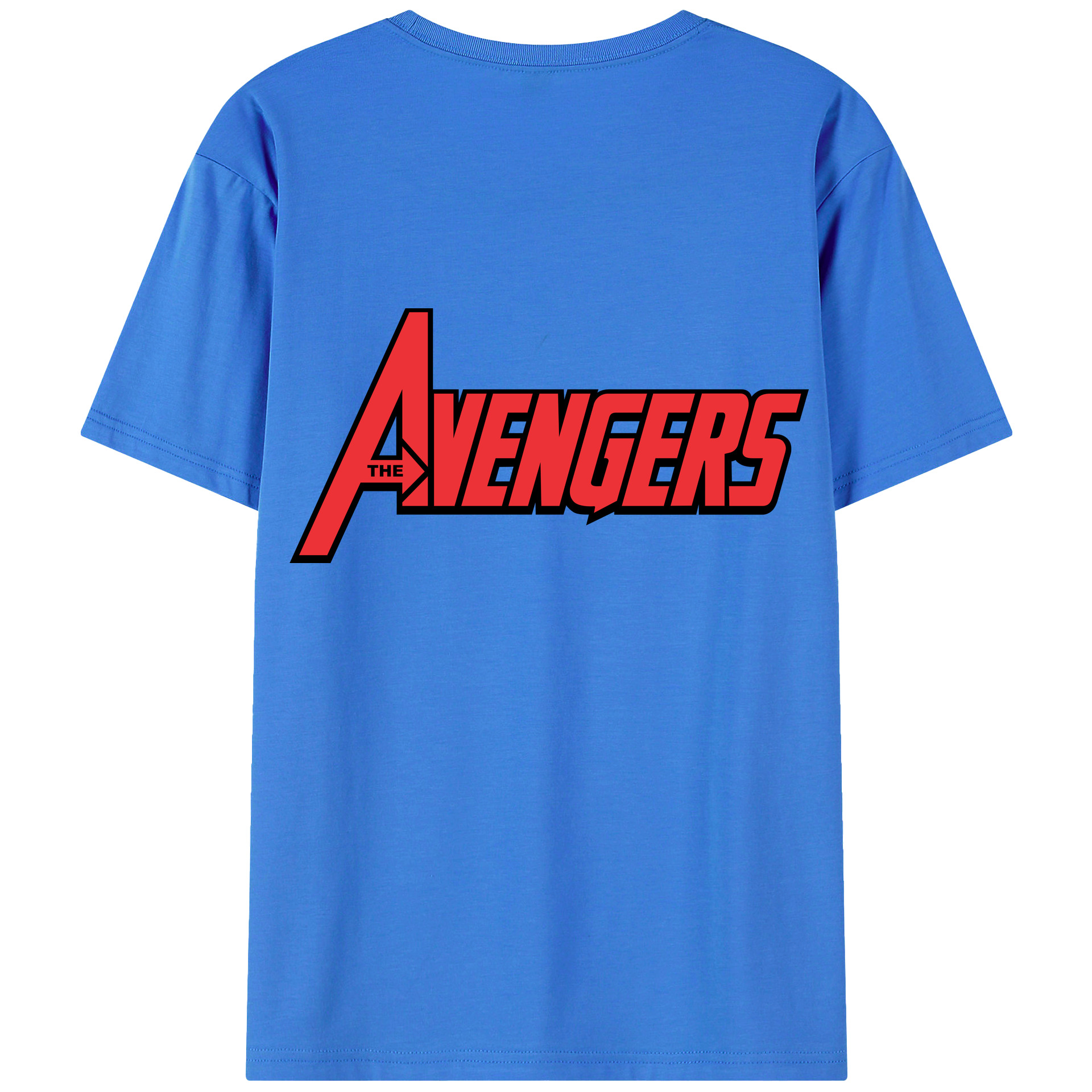 （画像用） アベンジャーズ The Avengers 綿100％半袖Tシャツ（背面プリント）