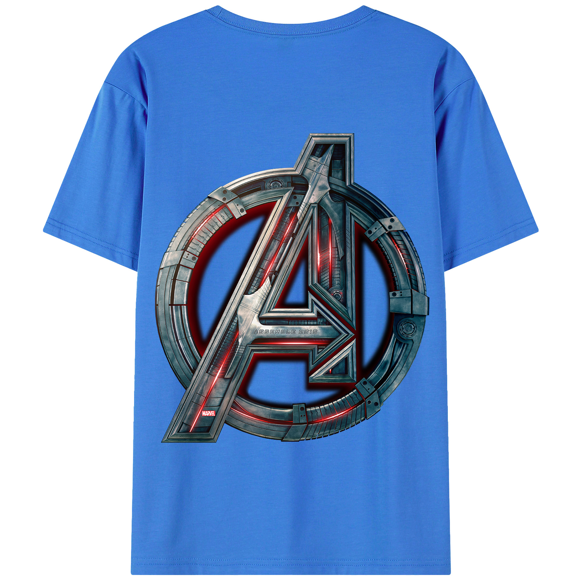 （画像用） アベンジャーズ The Avengers 綿100％半袖Tシャツ（背面プリント）