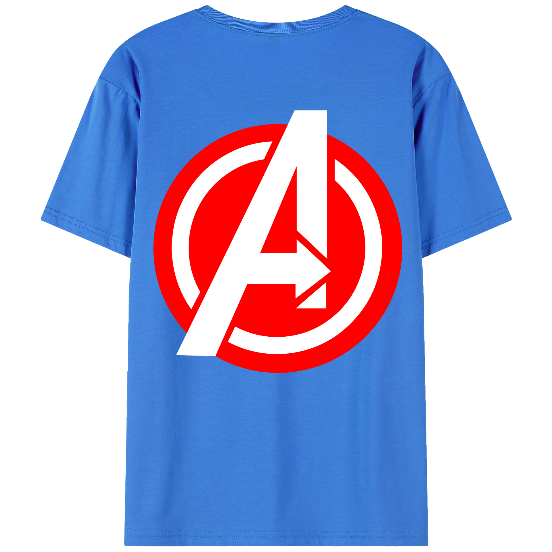 （画像用） アベンジャーズ The Avengers 綿100％半袖Tシャツ（背面プリント）