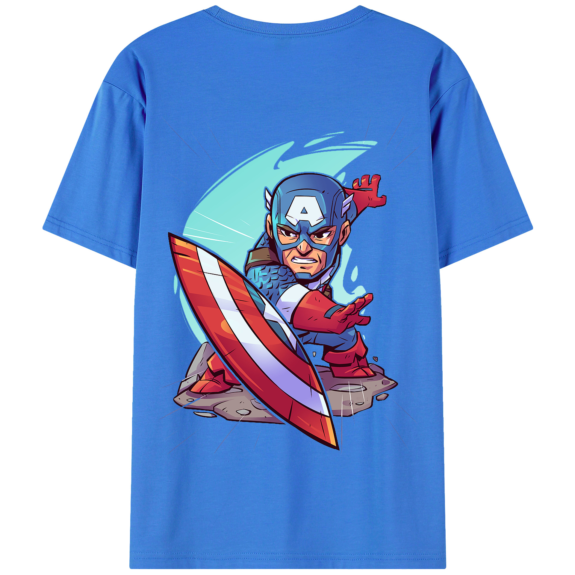 （画像用） アベンジャーズ The Avengers 綿100％半袖Tシャツ（背面プリント）