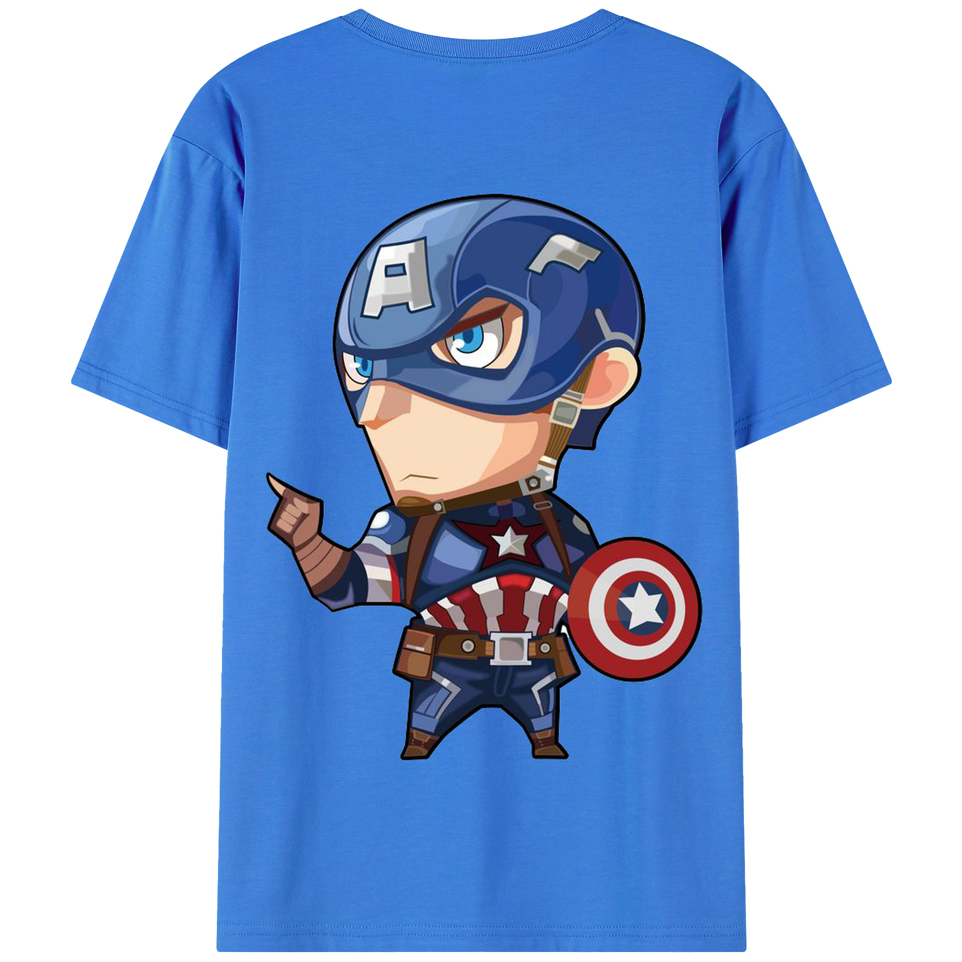 （画像用） アベンジャーズ The Avengers 綿100％半袖Tシャツ（背面プリント）