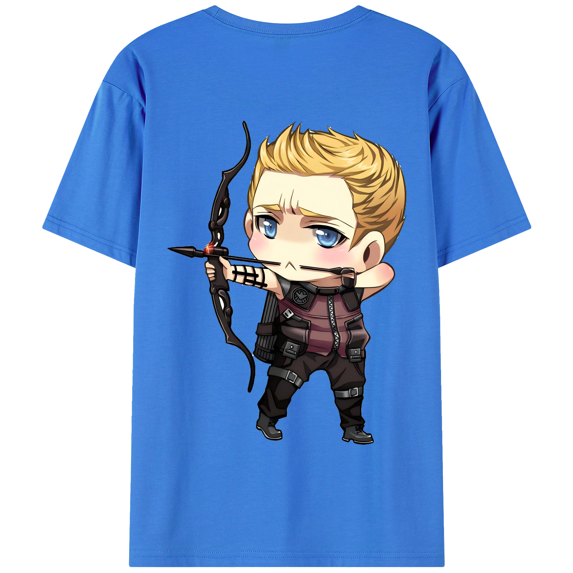 （画像用） アベンジャーズ The Avengers 綿100％半袖Tシャツ（背面プリント）