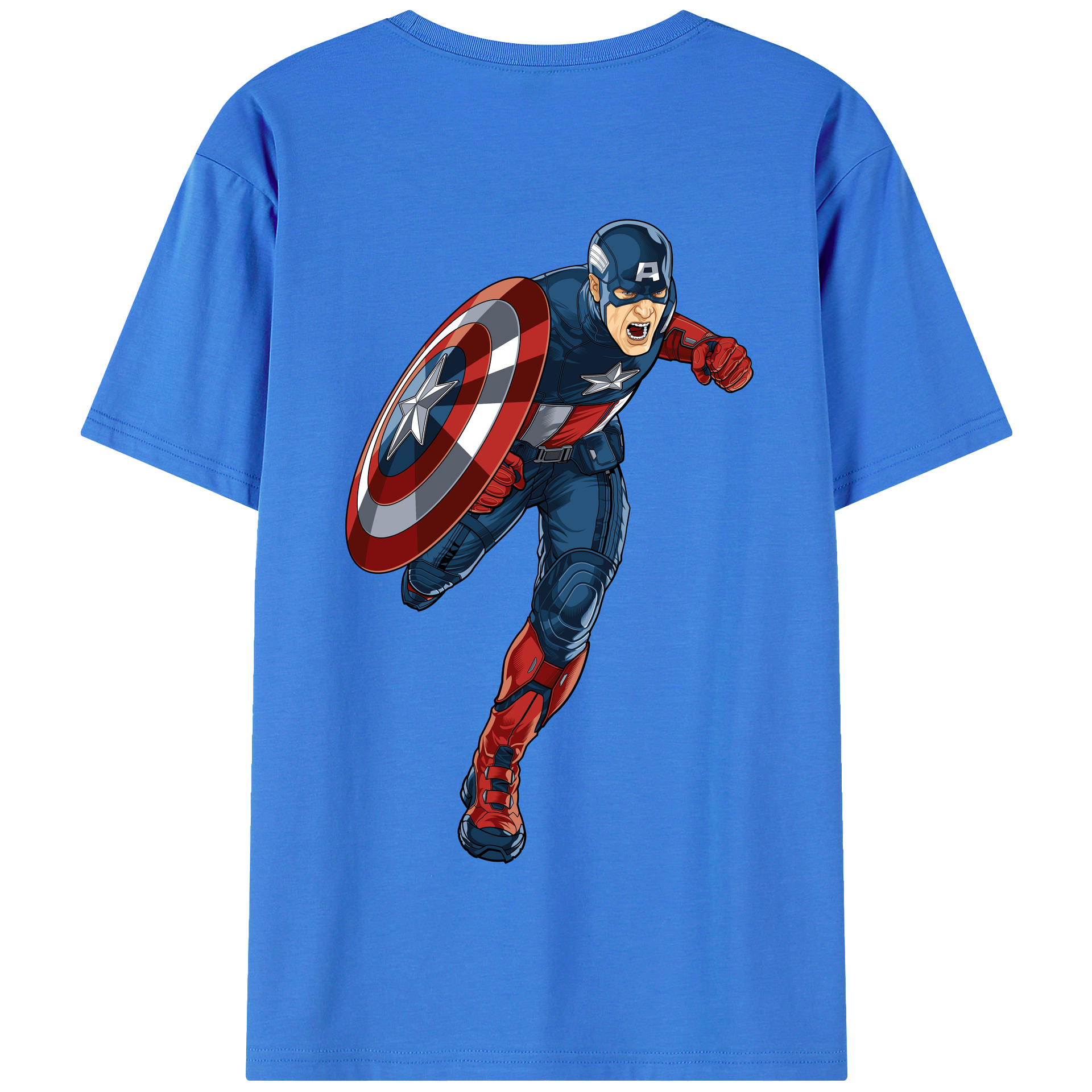 （画像用） アベンジャーズ The Avengers 綿100％半袖Tシャツ（背面プリント）