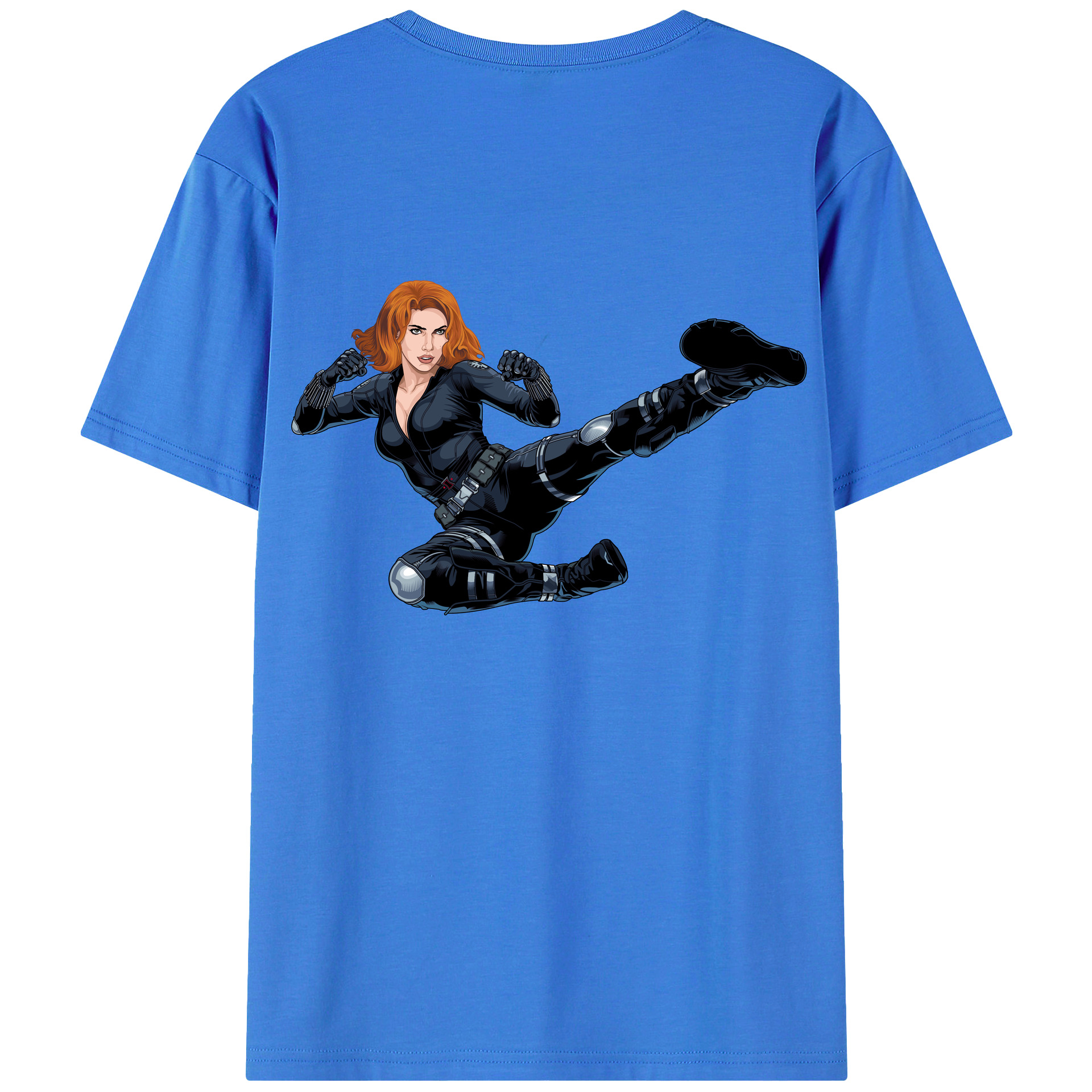 （画像用） アベンジャーズ The Avengers 綿100％半袖Tシャツ（背面プリント）