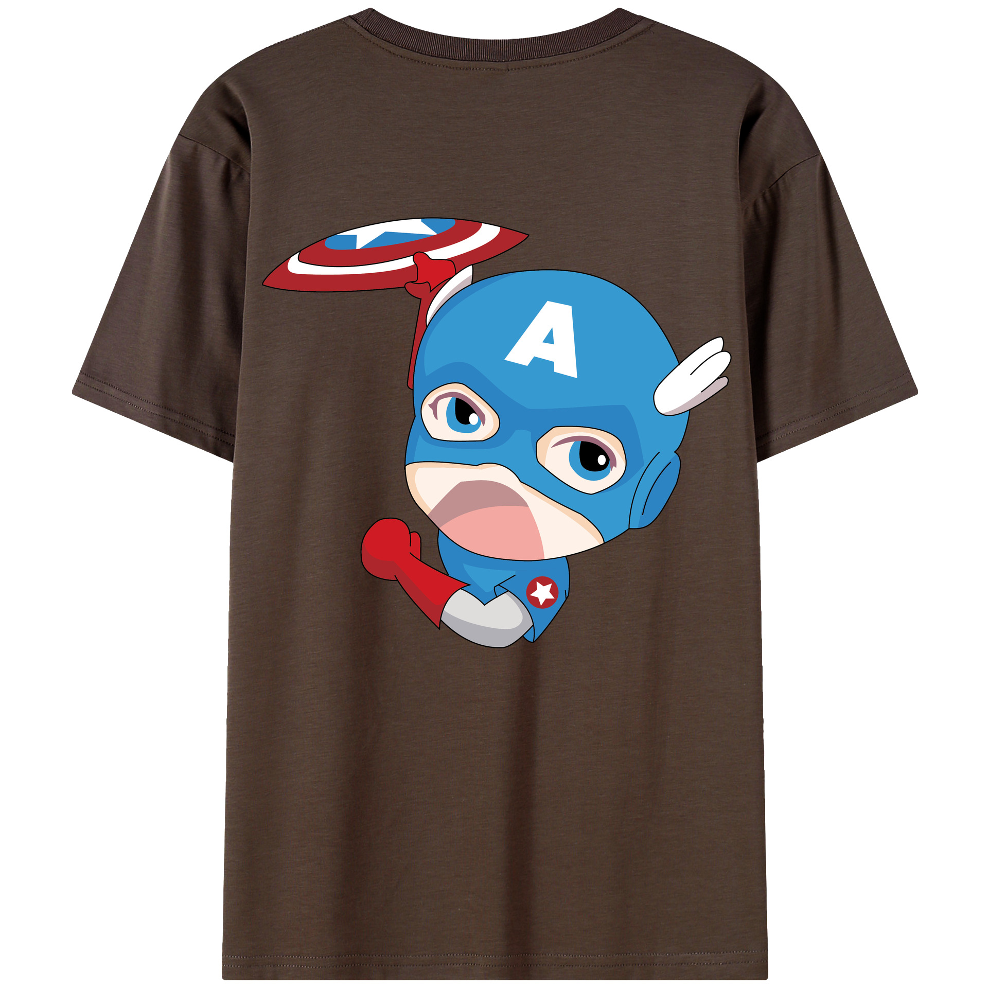 （画像用） アベンジャーズ The Avengers 綿100％半袖Tシャツ（背面プリント）