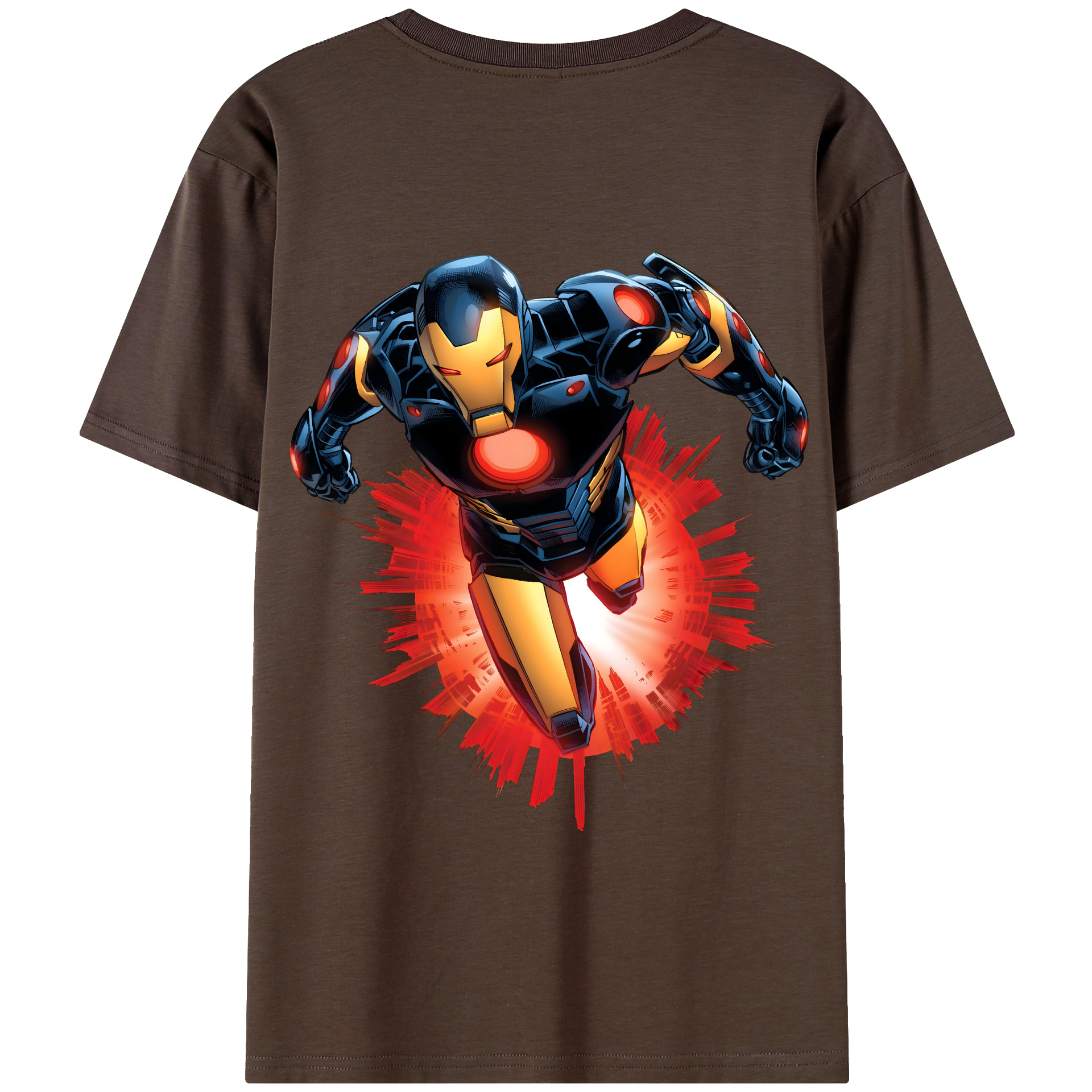 （画像用） アベンジャーズ The Avengers 綿100％半袖Tシャツ（背面プリント）