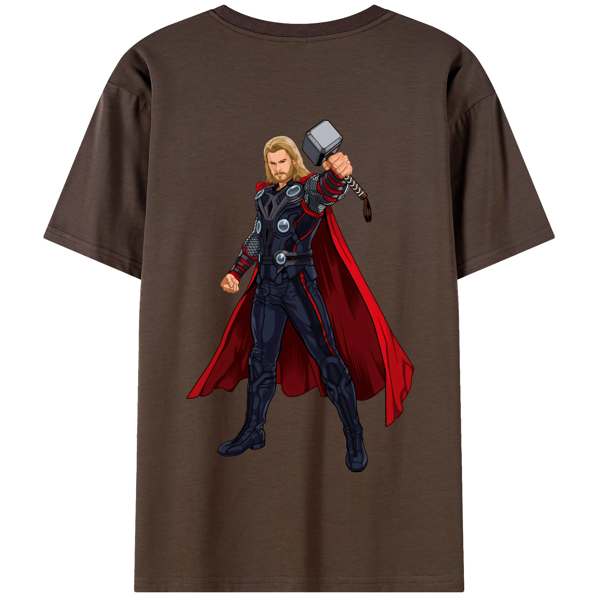 （画像用） アベンジャーズ The Avengers 綿100％半袖Tシャツ（背面プリント）