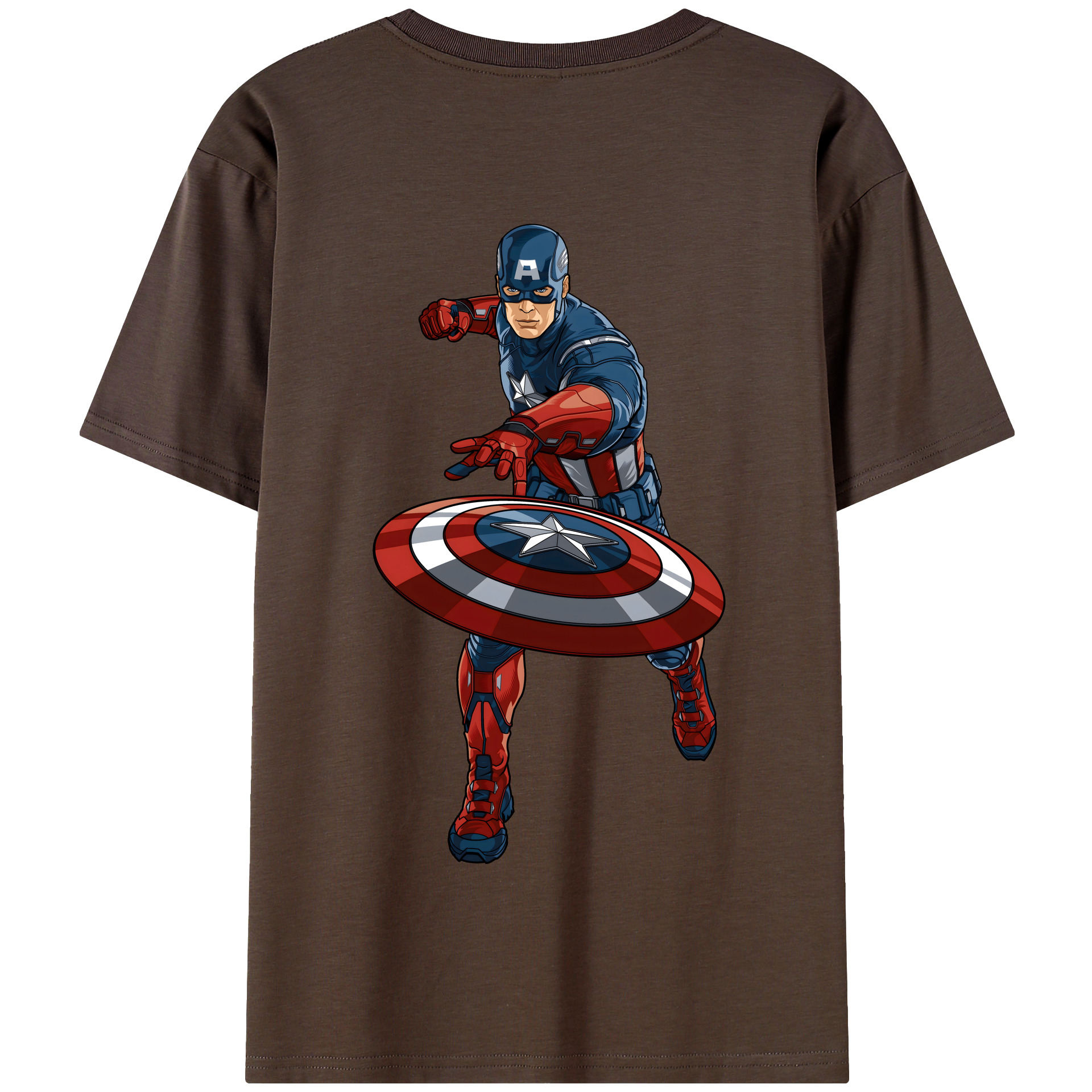 （画像用） アベンジャーズ The Avengers 綿100％半袖Tシャツ（背面プリント）