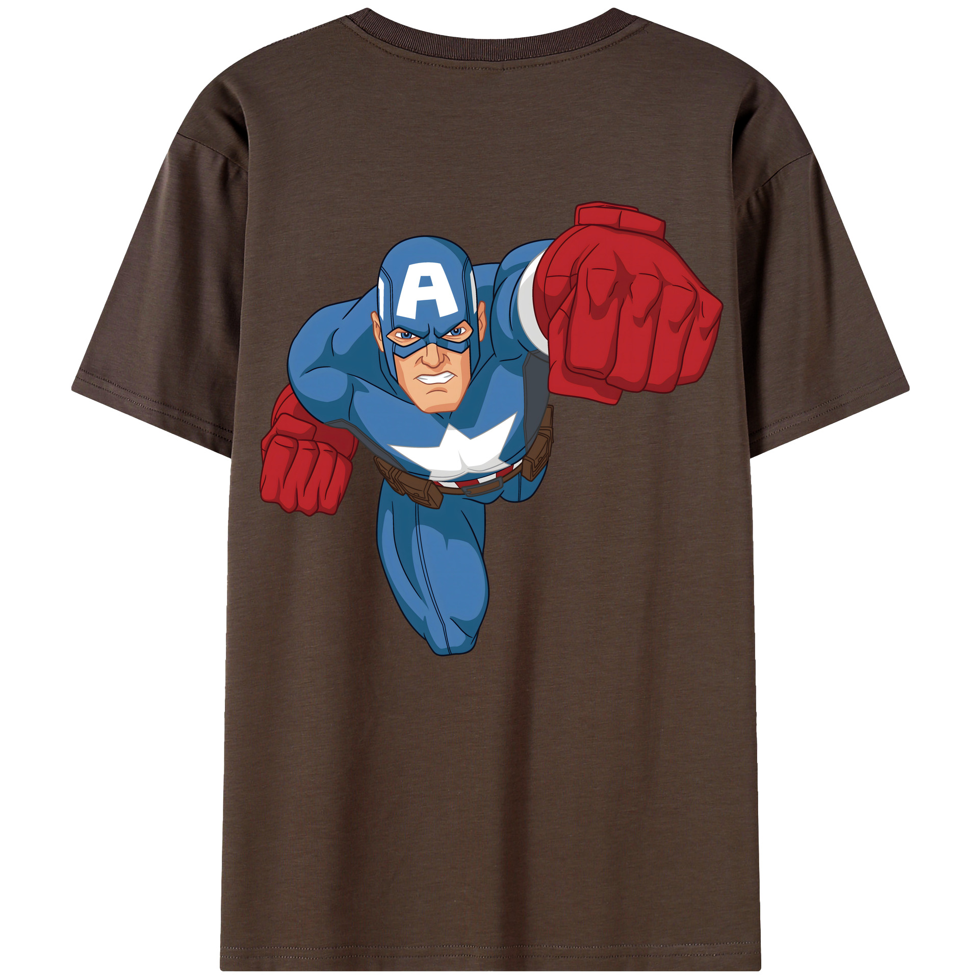 （画像用） アベンジャーズ The Avengers 綿100％半袖Tシャツ（背面プリント）