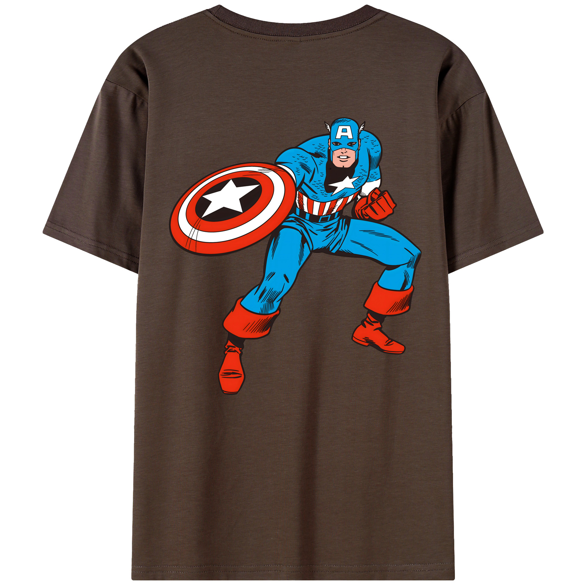 （画像用） アベンジャーズ The Avengers 綿100％半袖Tシャツ（背面プリント）