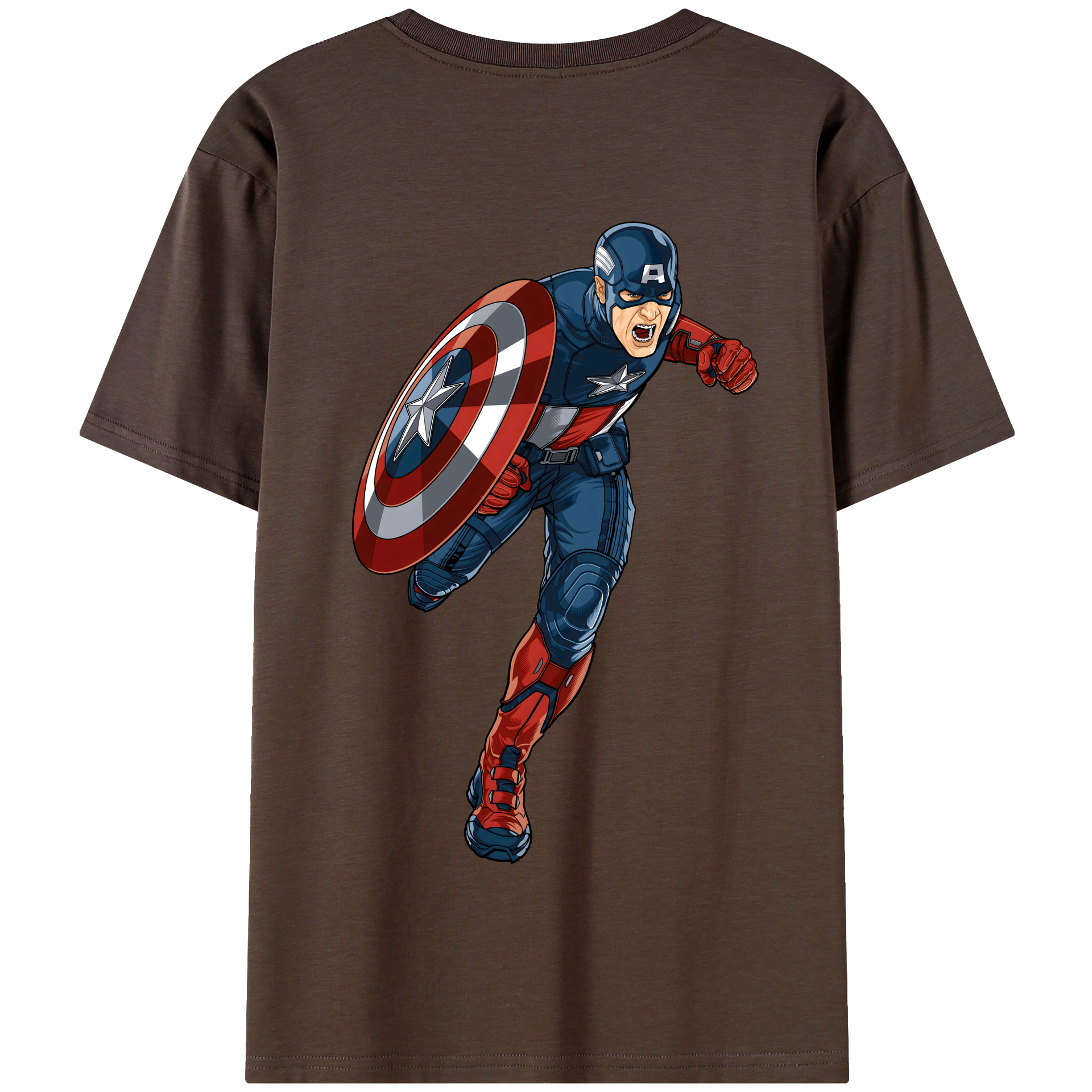 （画像用） アベンジャーズ The Avengers 綿100％半袖Tシャツ（背面プリント）