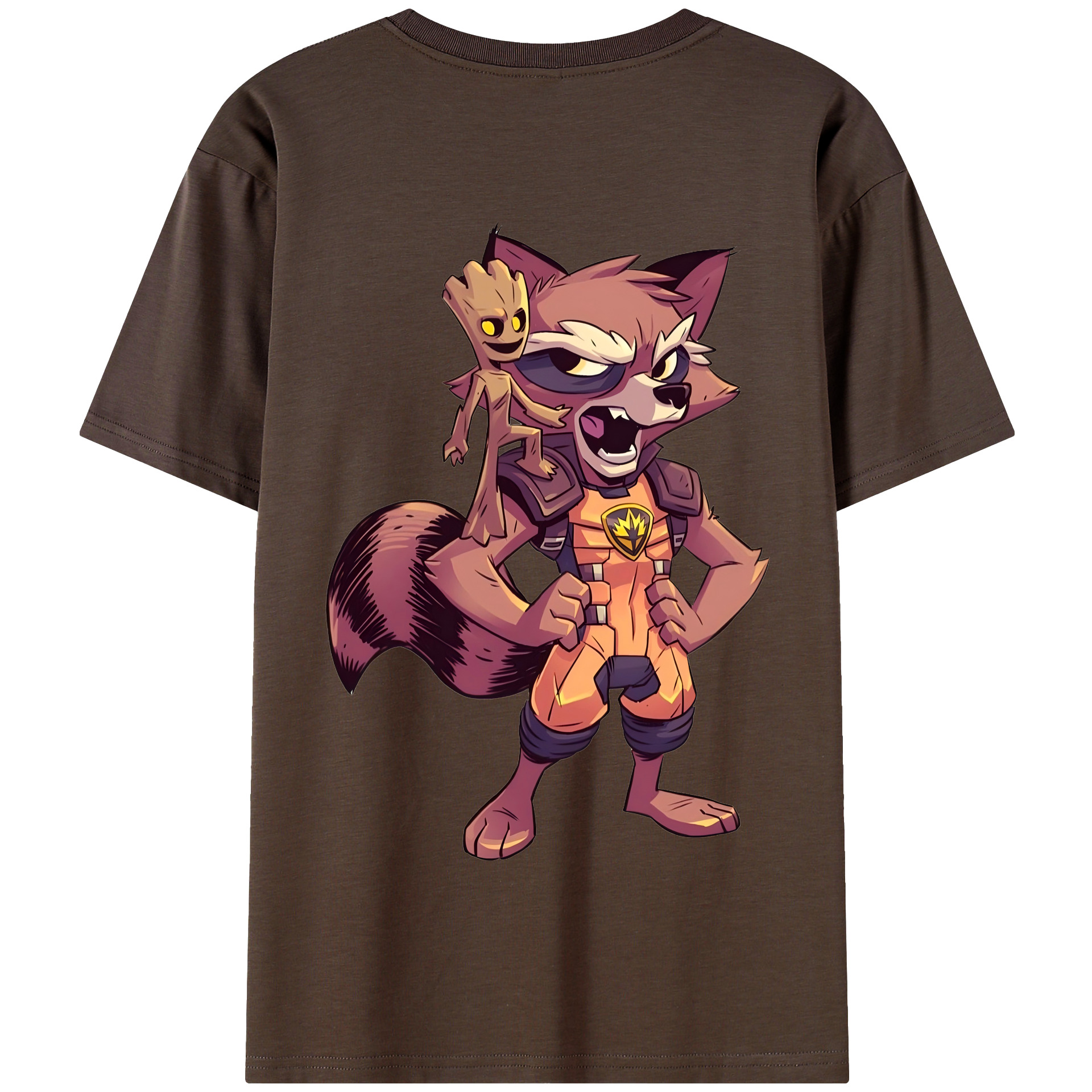 （画像用） アベンジャーズ The Avengers 綿100％半袖Tシャツ（背面プリント）