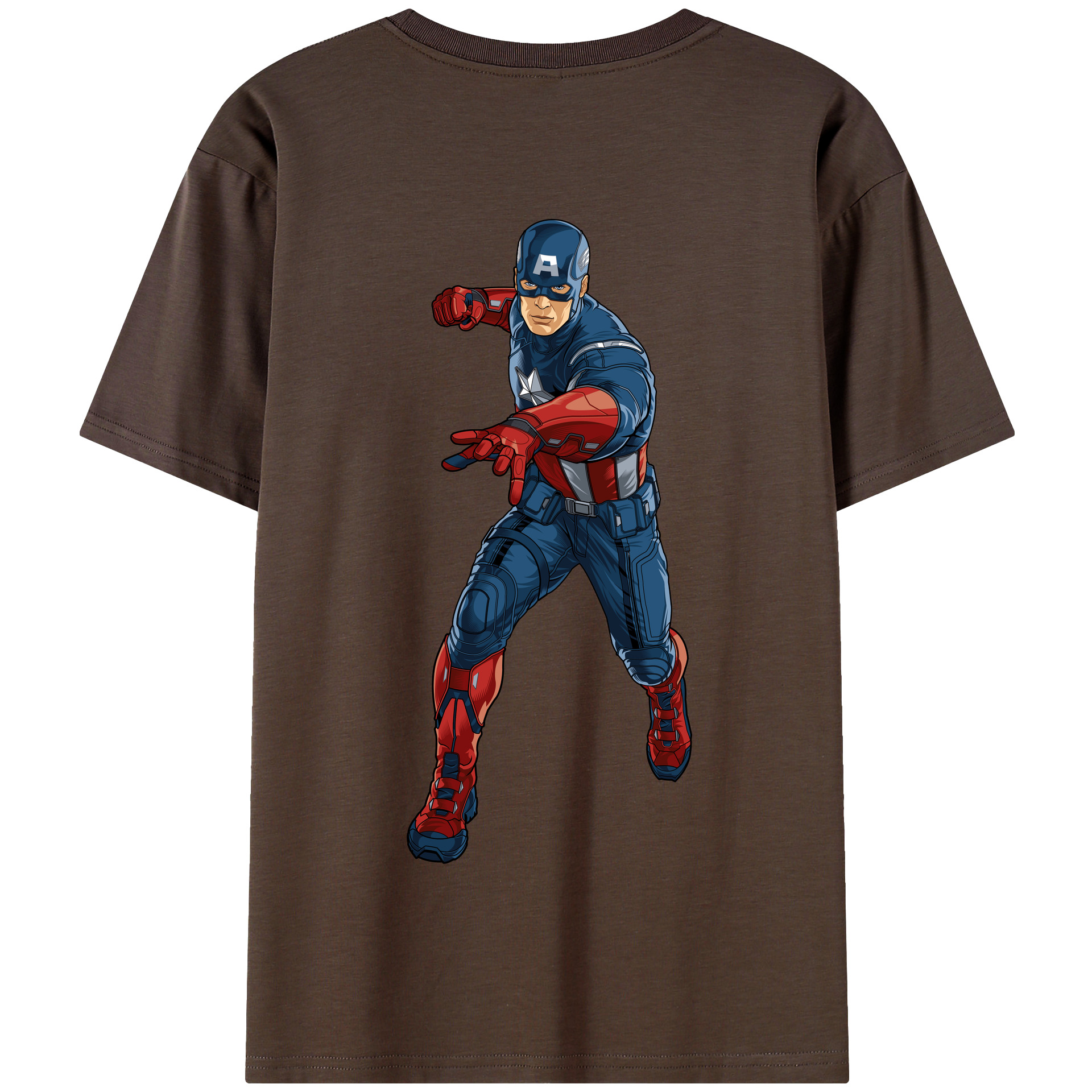 （画像用） アベンジャーズ The Avengers 綿100％半袖Tシャツ（背面プリント）