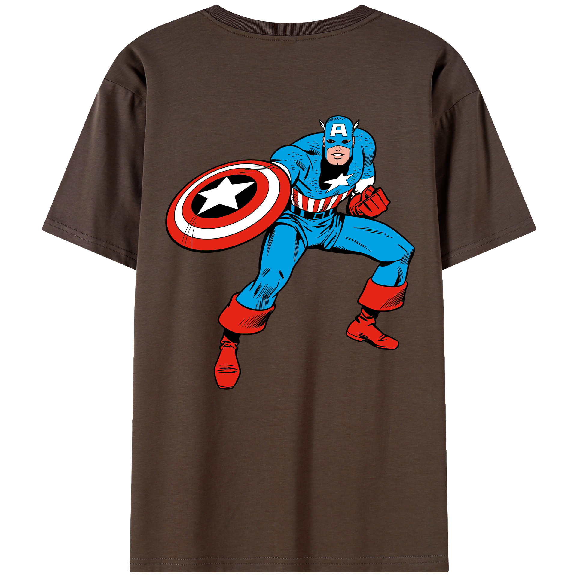 （画像用） アベンジャーズ The Avengers 綿100％半袖Tシャツ（背面プリント）