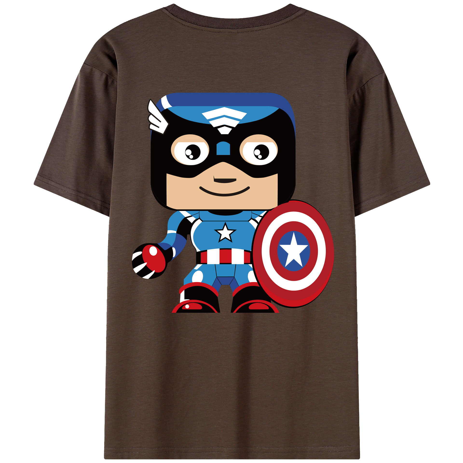 （画像用） アベンジャーズ The Avengers 綿100％半袖Tシャツ（背面プリント）
