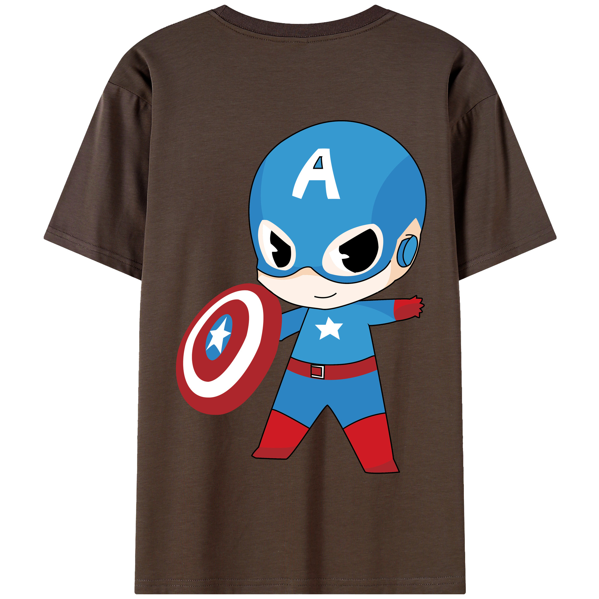 （画像用） アベンジャーズ The Avengers 綿100％半袖Tシャツ（背面プリント）